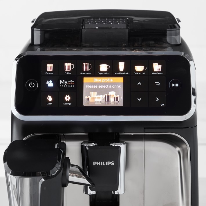 Philips Domestic Appliances Series 5400 Espresso Machine – Coffee to Grain – LatteGo Milk Frother, 12 Coffee Specialities, Intuitive Display, 4 User Profiles, Black (EP5441/50)