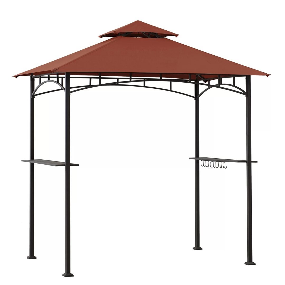 Bayamo 8 Ft. W x 5 Ft. D Steel Grill Gazebo