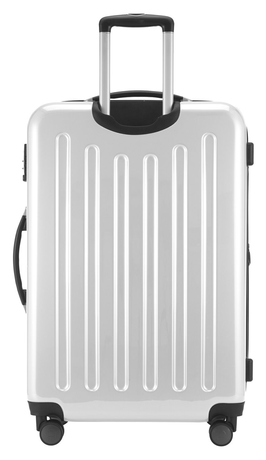 Alex - suitcase hard shell glossy black, 75 cm, 119 litres