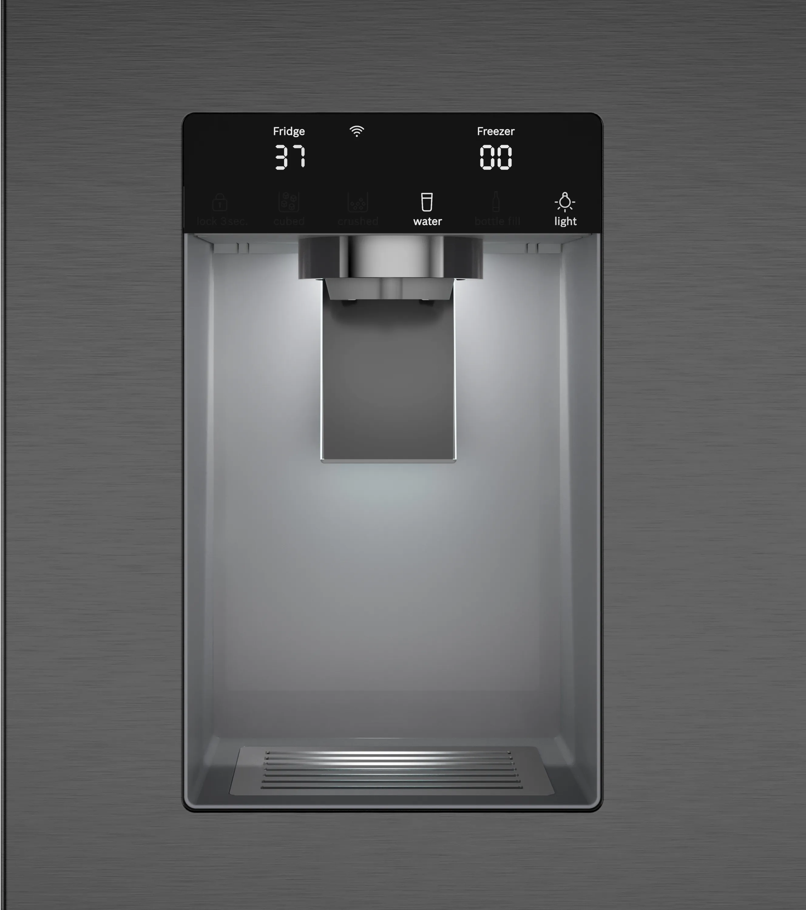 Bosch  B36FD52SNB 500 Series French Door Bottom Mount Refrigerator 36'' Black Stainless Steel, Total No Frost