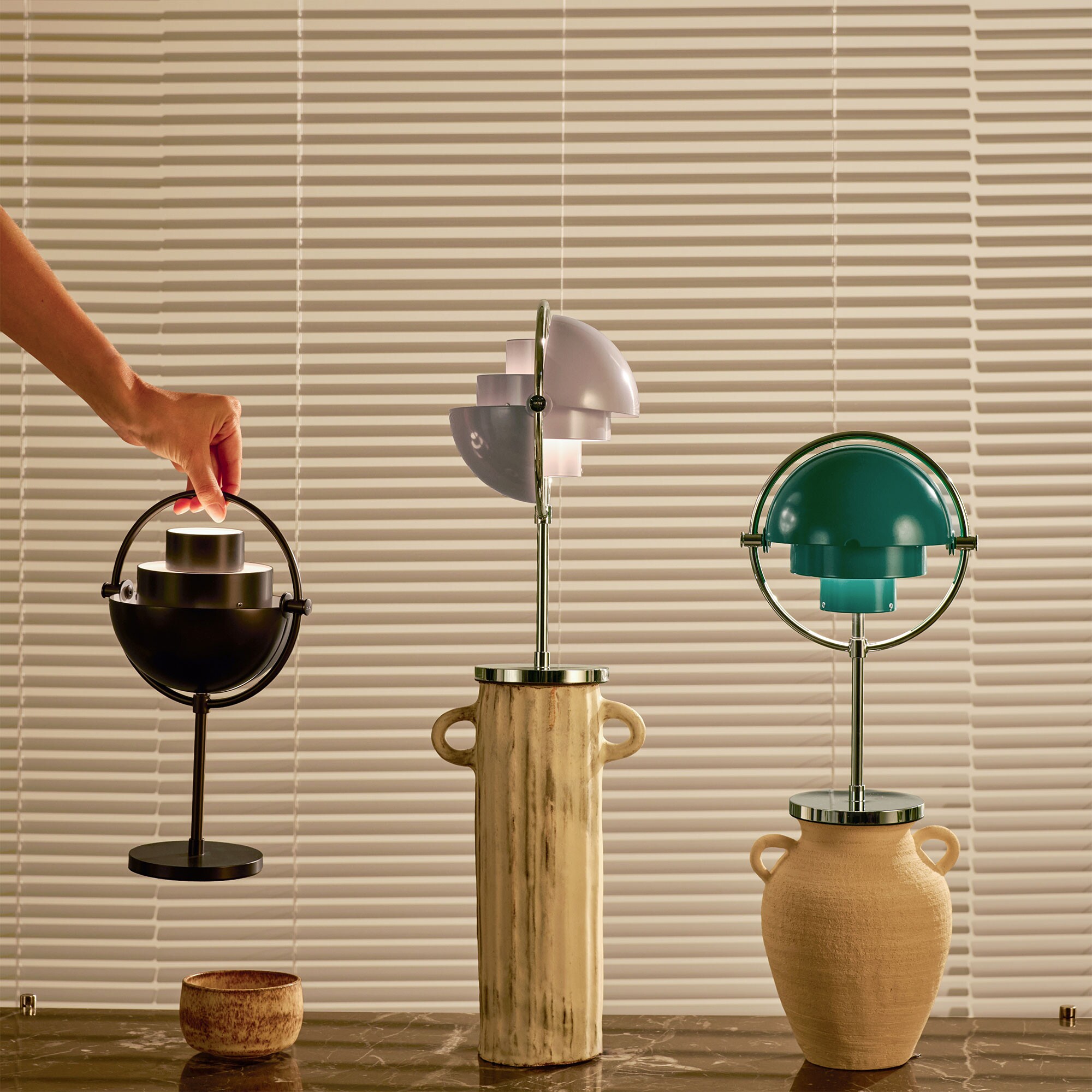 Multi-Lite Portable Table Lamp with Battery