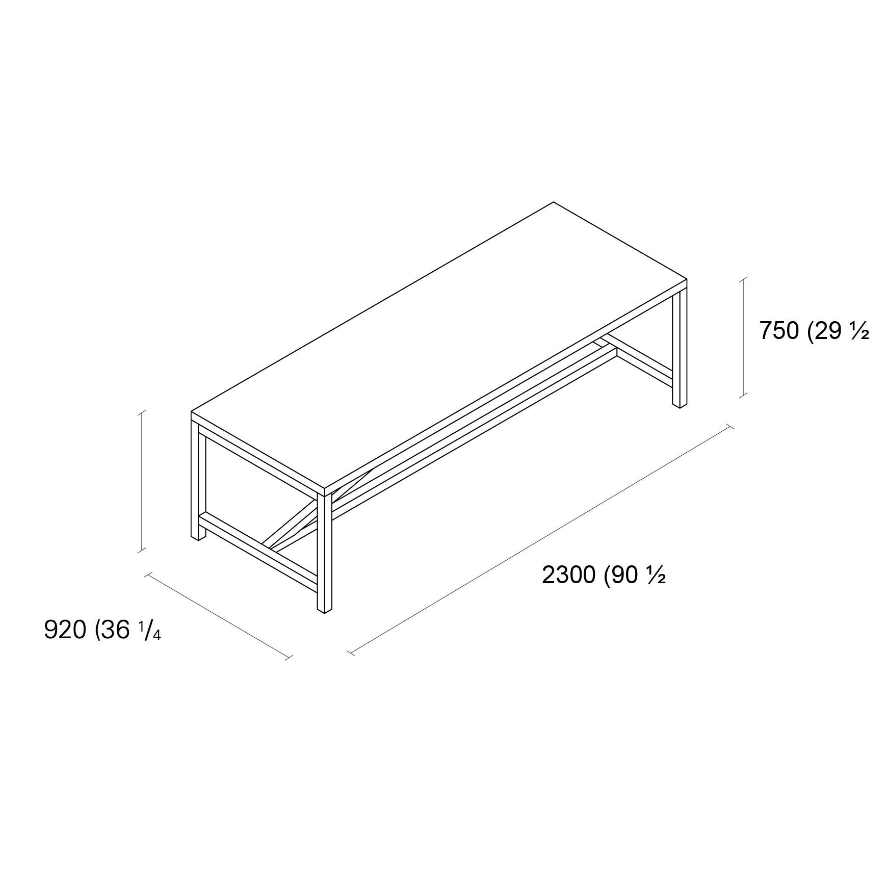 e15 TA21 Platz Dining Table H 75cm