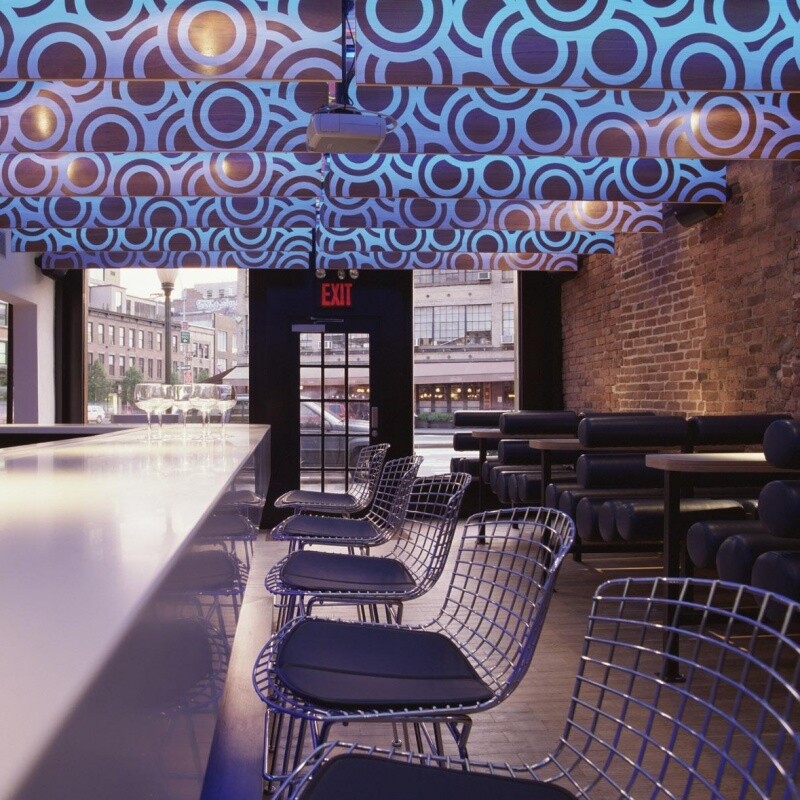 Bertoia Bar Stool 74cm with Cushion