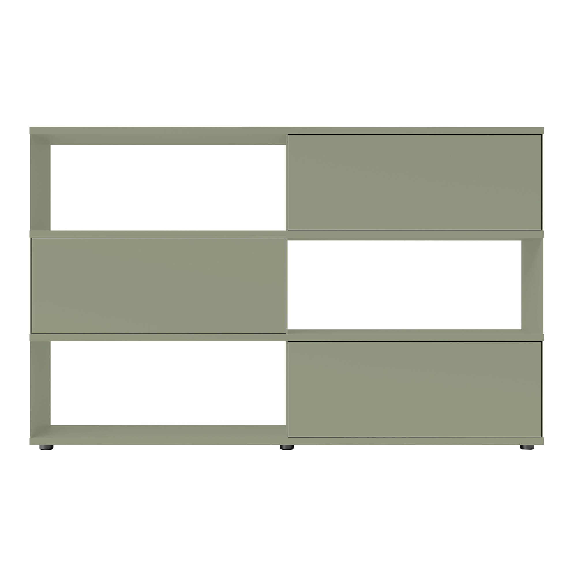 Flow Q Sideboard/Free-Standing Shelf with 3 Flap Doors 200x124x40cm