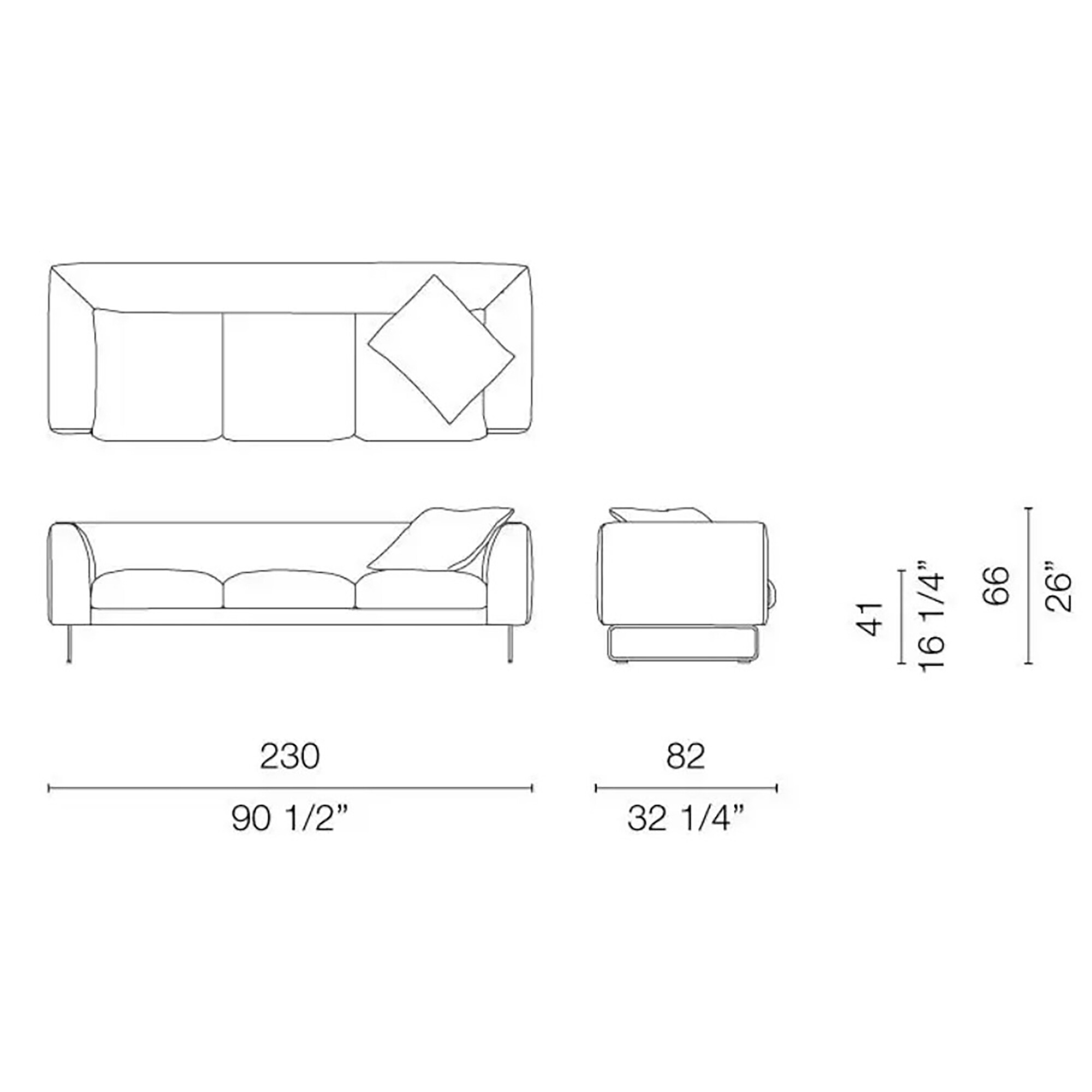 Elan 3-Seater Sofa
