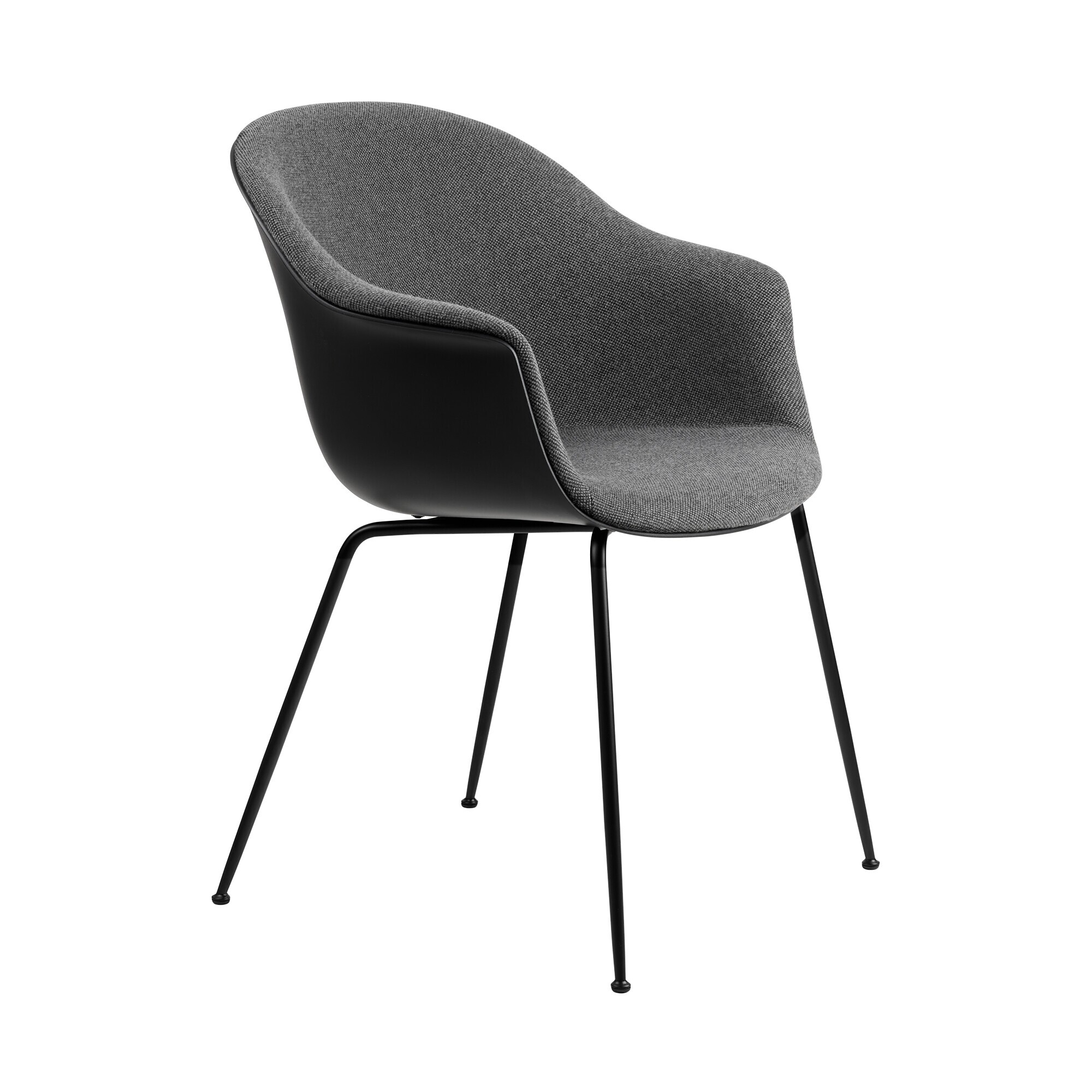 Bat Dining Chair Front Upholstered Base Conic