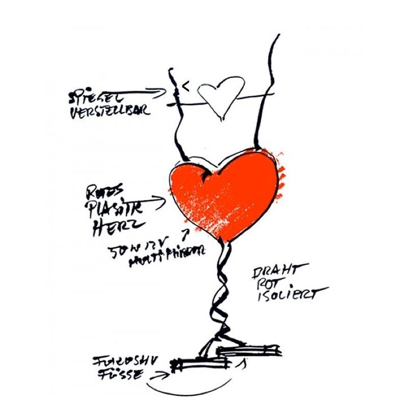 One From The Heart Table Lamp