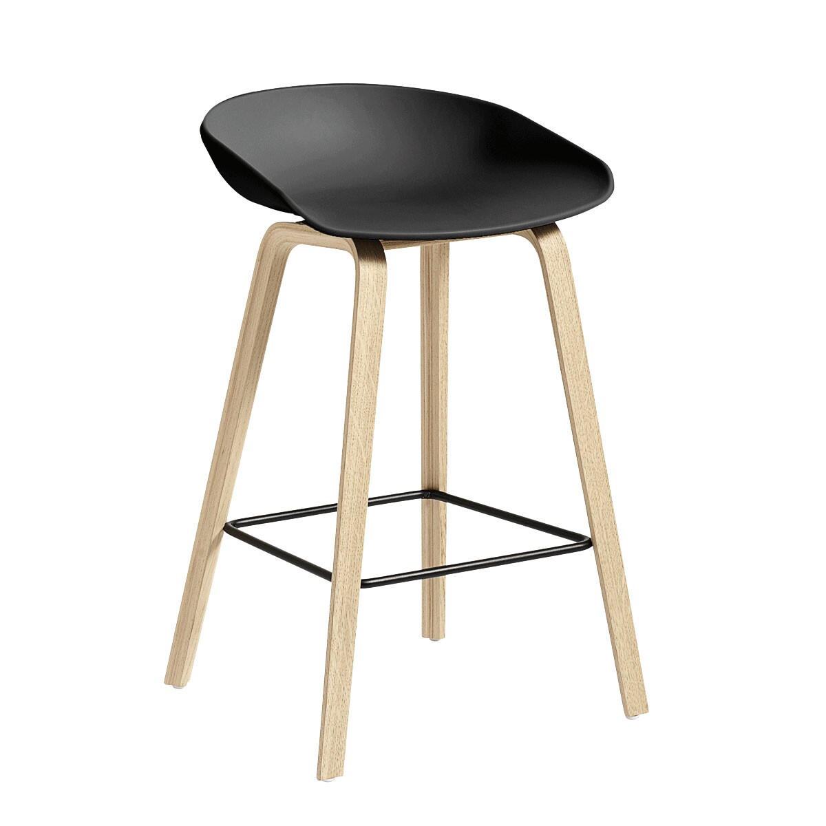AAS 32 2.0 Bar Stool Low Lacquered Oak