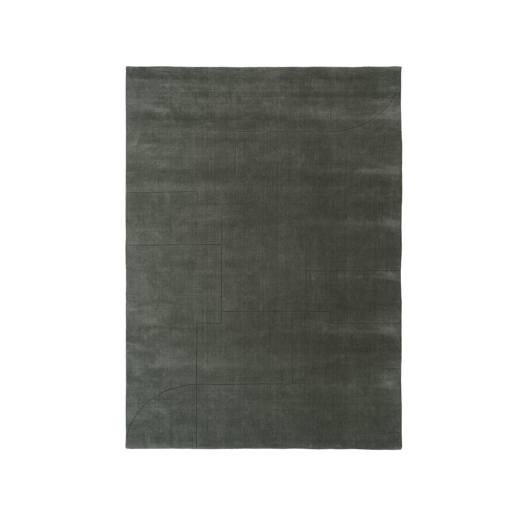 Geometric Maze Wool Rug 140x200cm