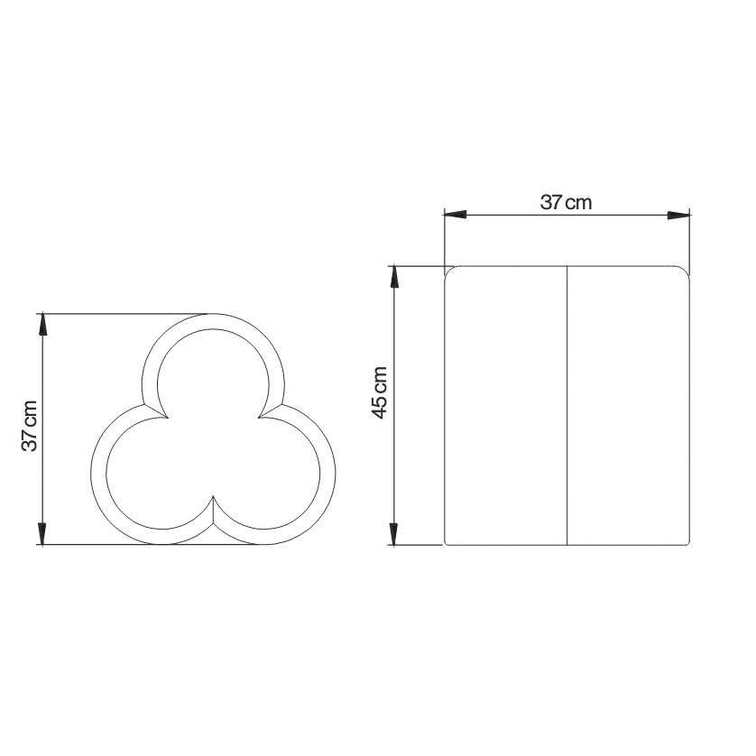 Clover x ByBorre Stool