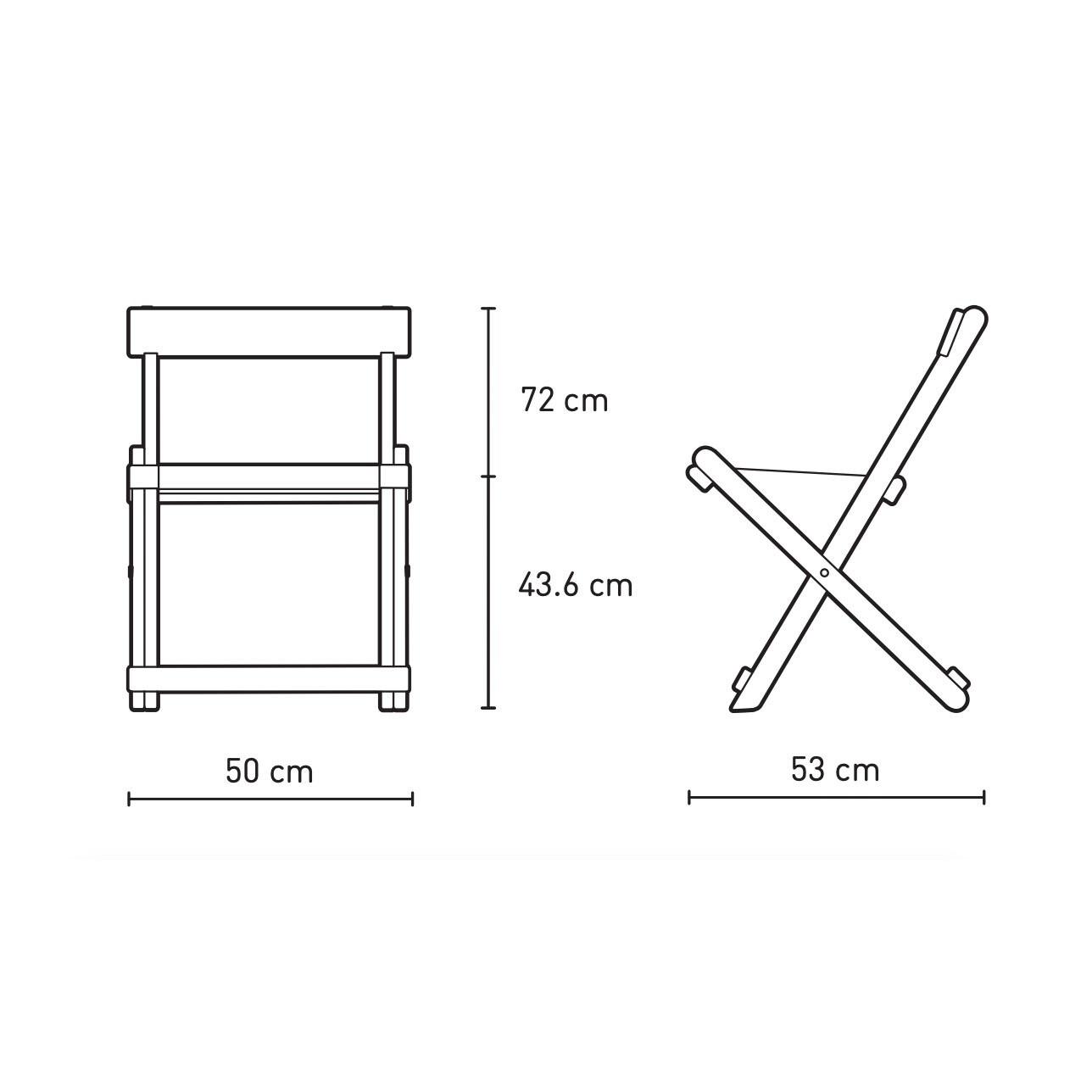 BM4570 Outdoor Dining Chair Foldable
