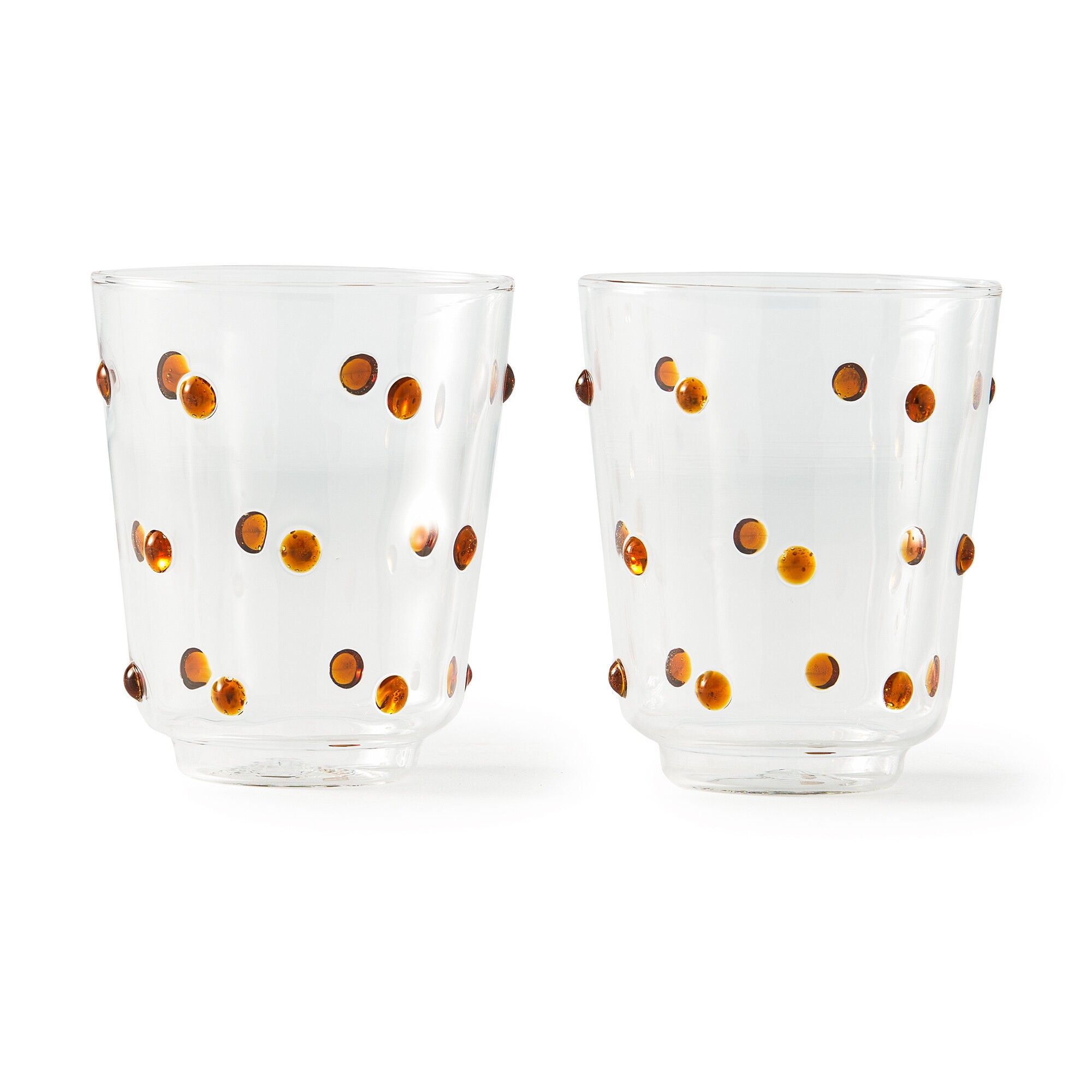 Nob Drinking Glass H 9cm Set of 2