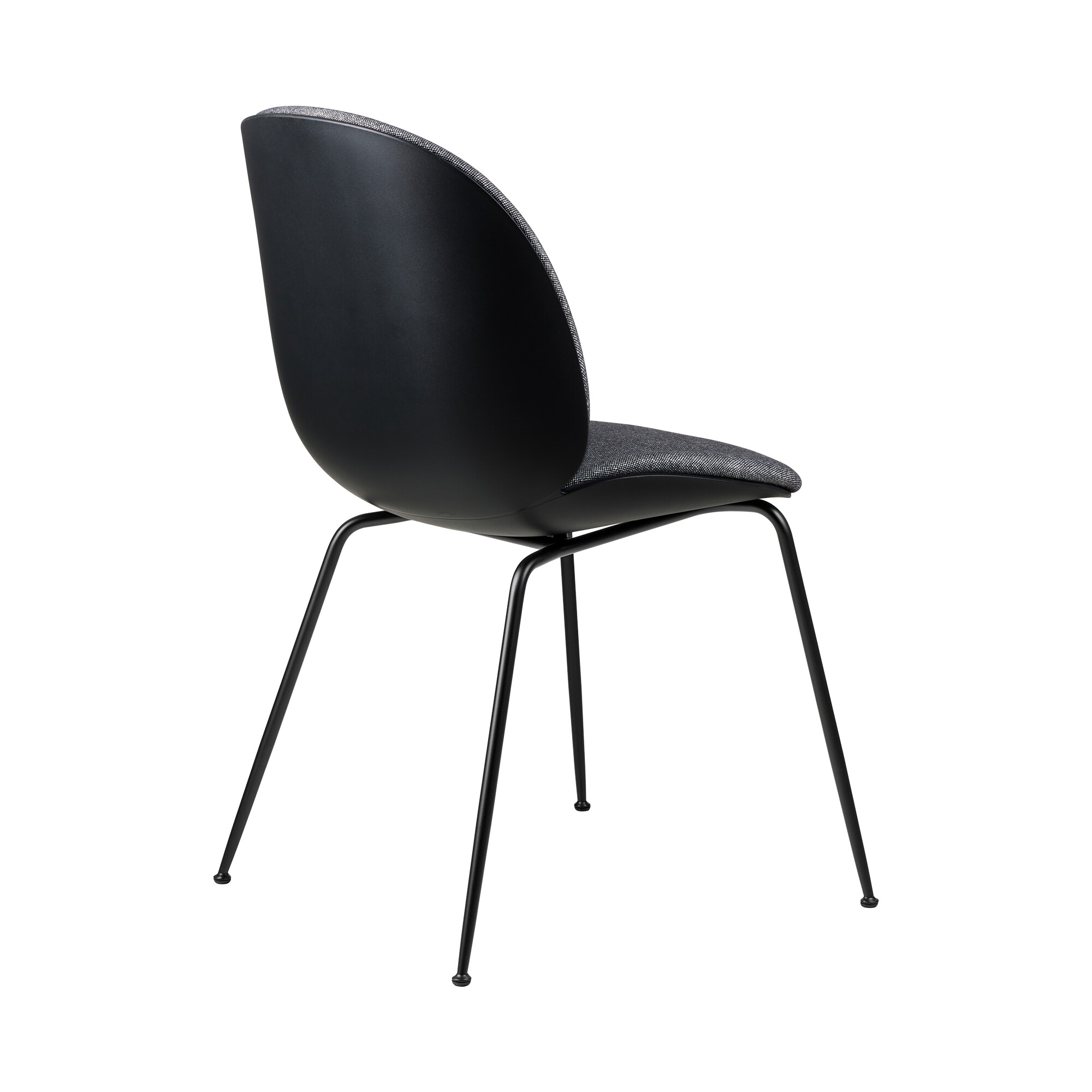 Beetle Dining Chair Front Upholstered Base Conic