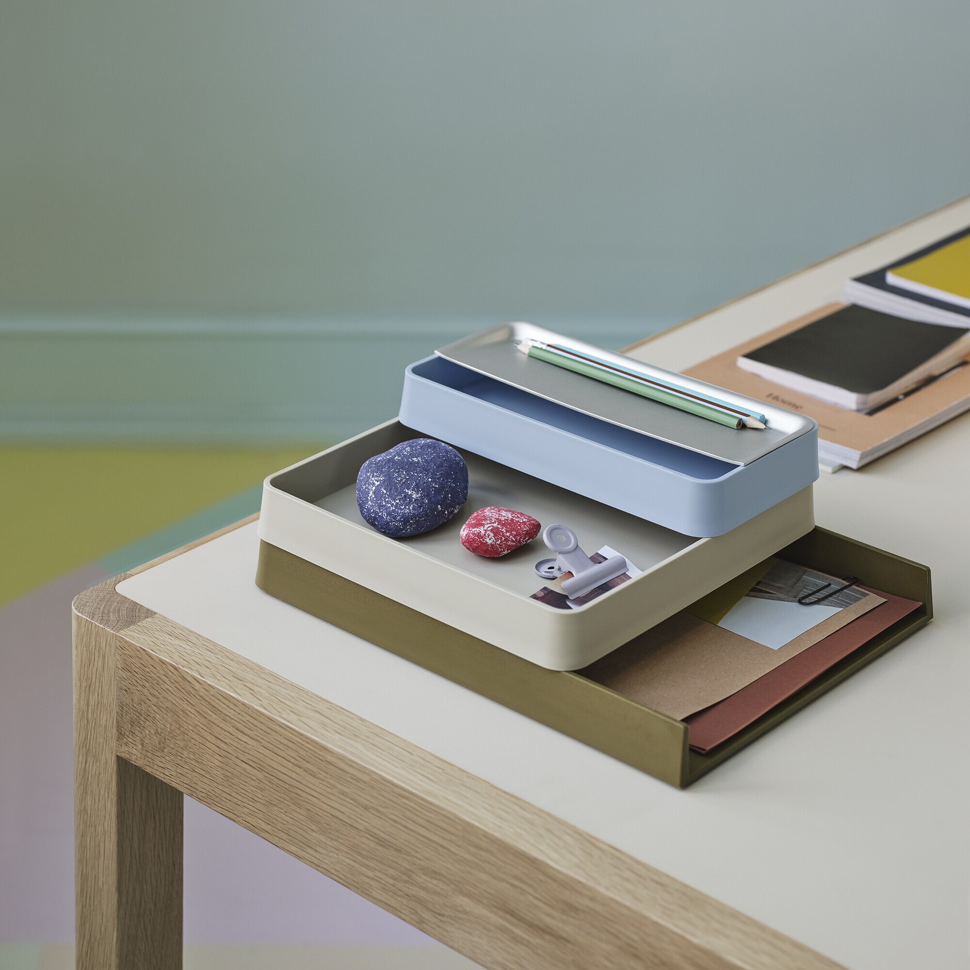 Arrange Desktop Organizer/Letter Tray Configuration 2