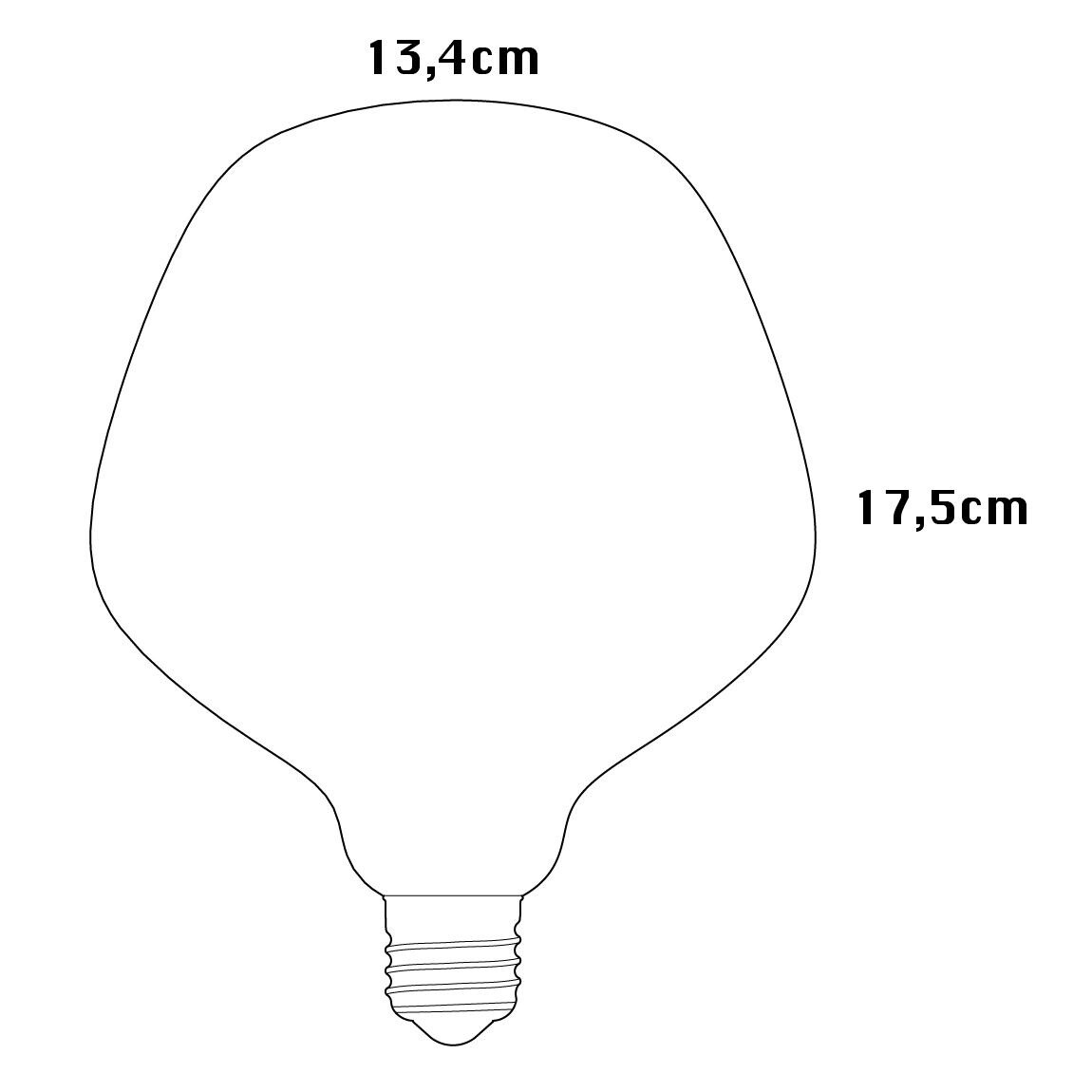 Enno LED E27 FILAMENT 360° 6W => 45W