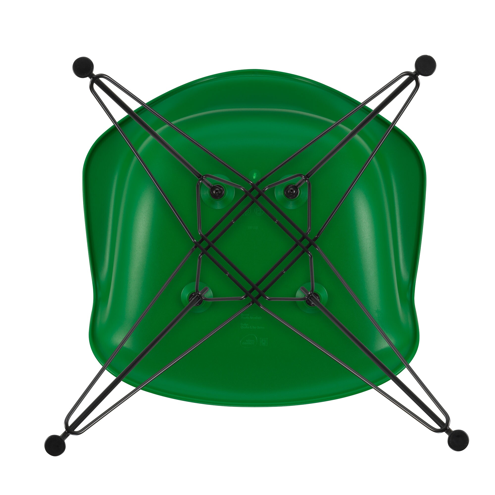 Eames Plastic Armchair DAR Black Base