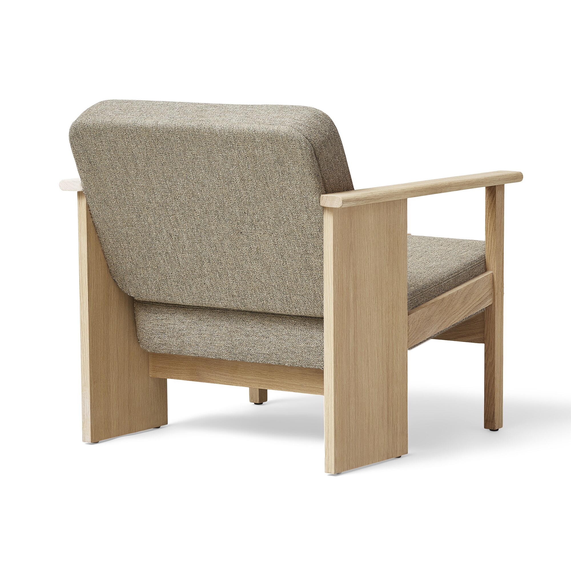 Block Lounge Chair Oak White Oiled