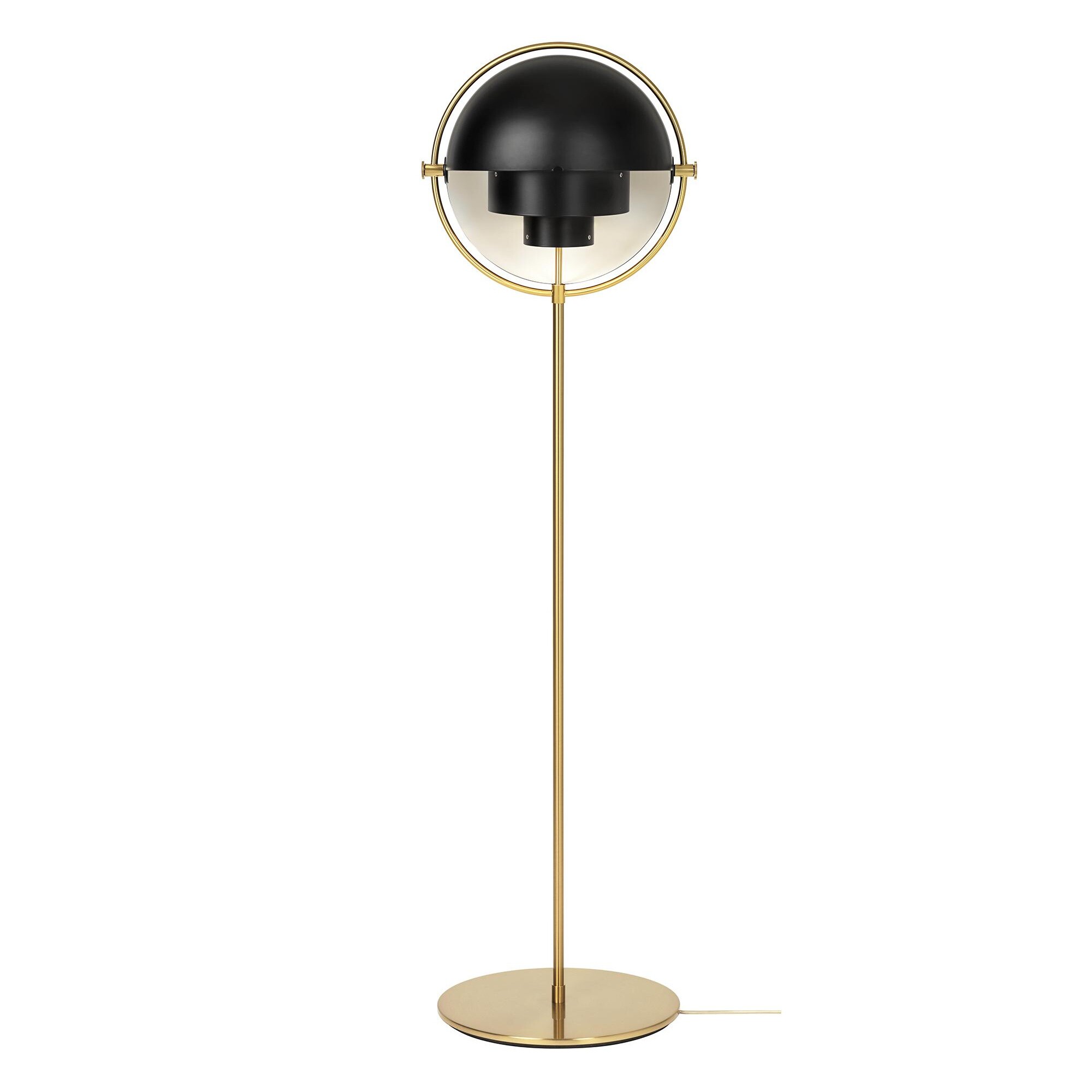 Multi-Lite Floor Lamp Frame Shiny Brass