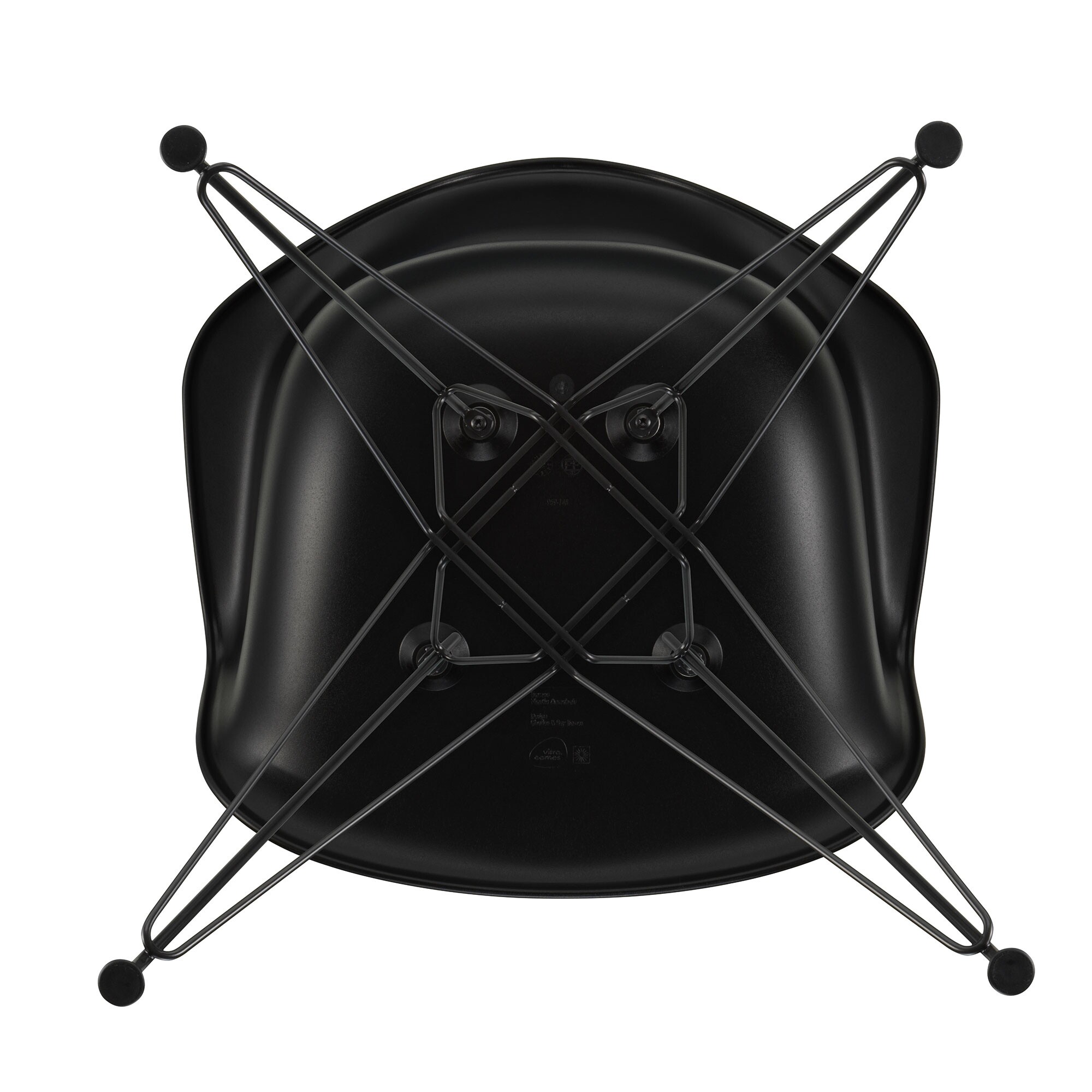 Eames Plastic Armchair DAR RE Black Base