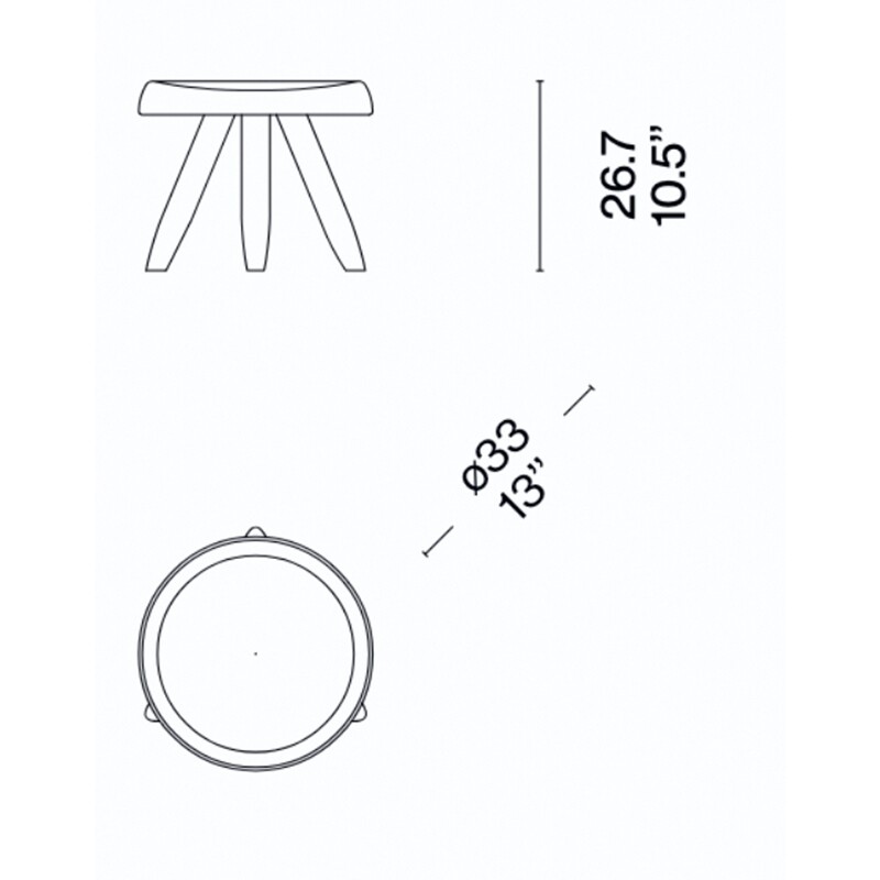 524 Tabouret Berger Stool