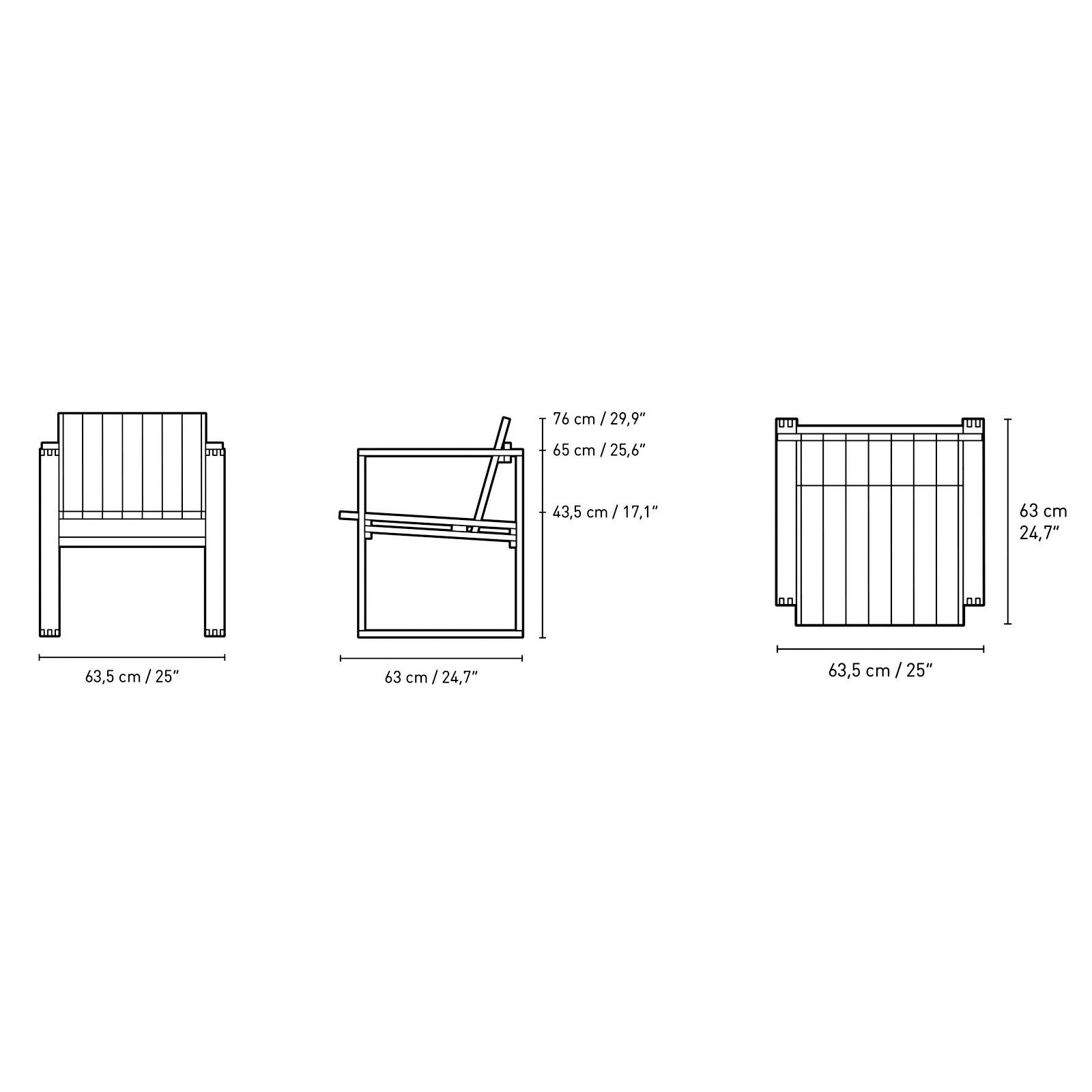 BK10 Outdoor Dining Chair
