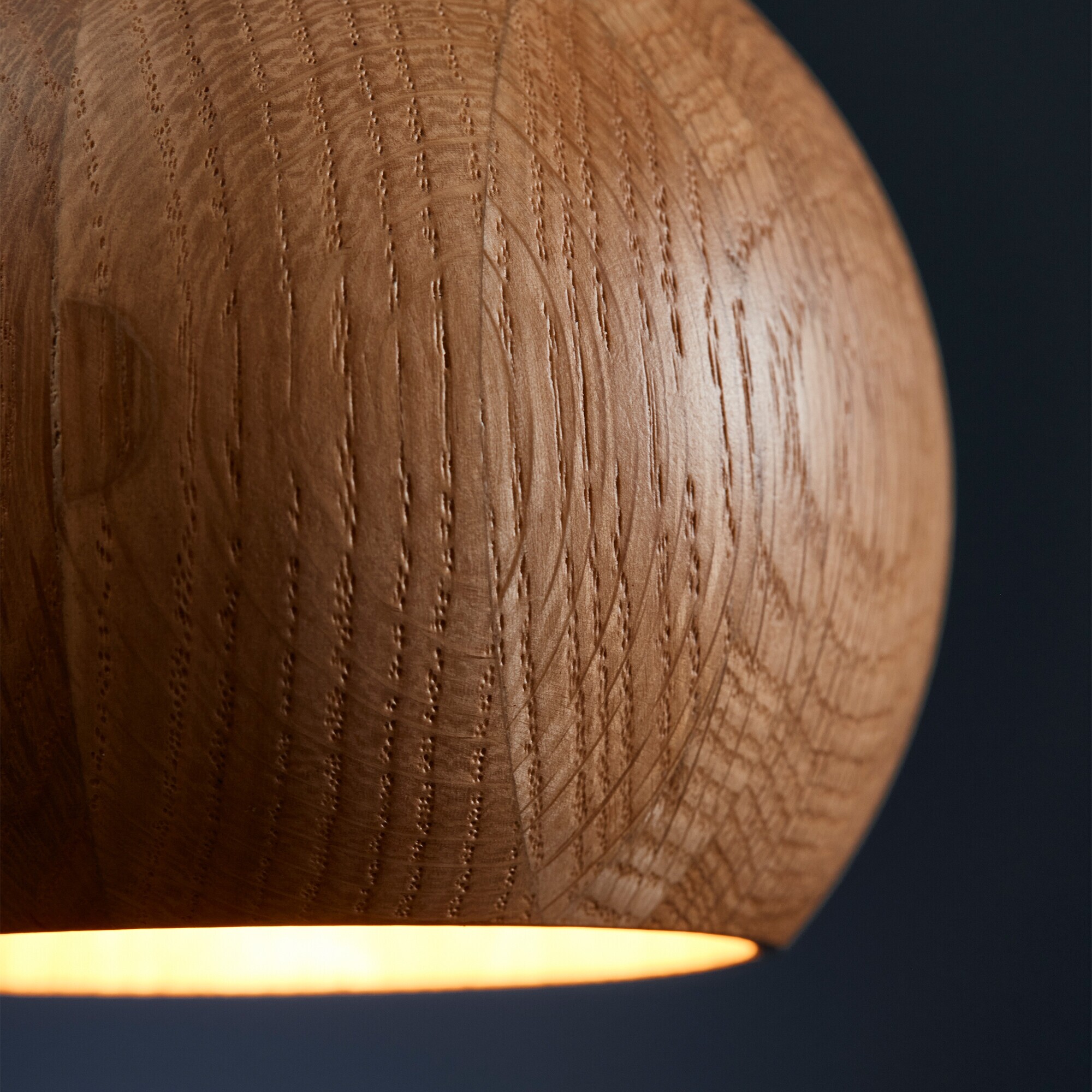 Ball Suspension Lamp Wood Ø12cm