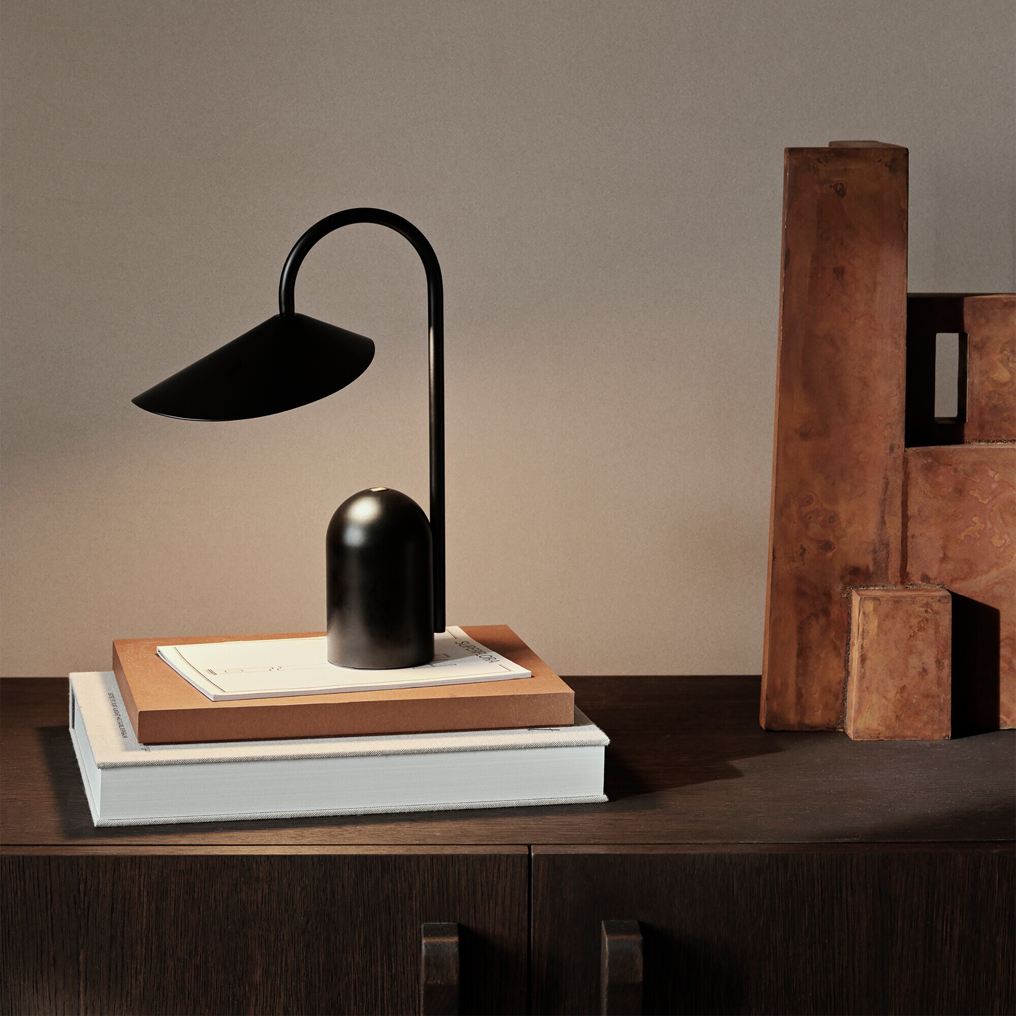 Arum Portable Table Lamp with Battery