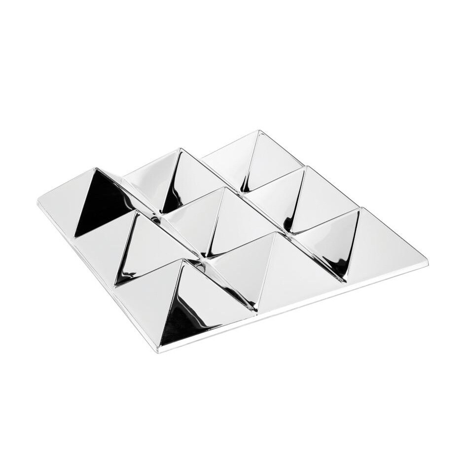 Mirror Sculpture Pyramid / Wall Decoration