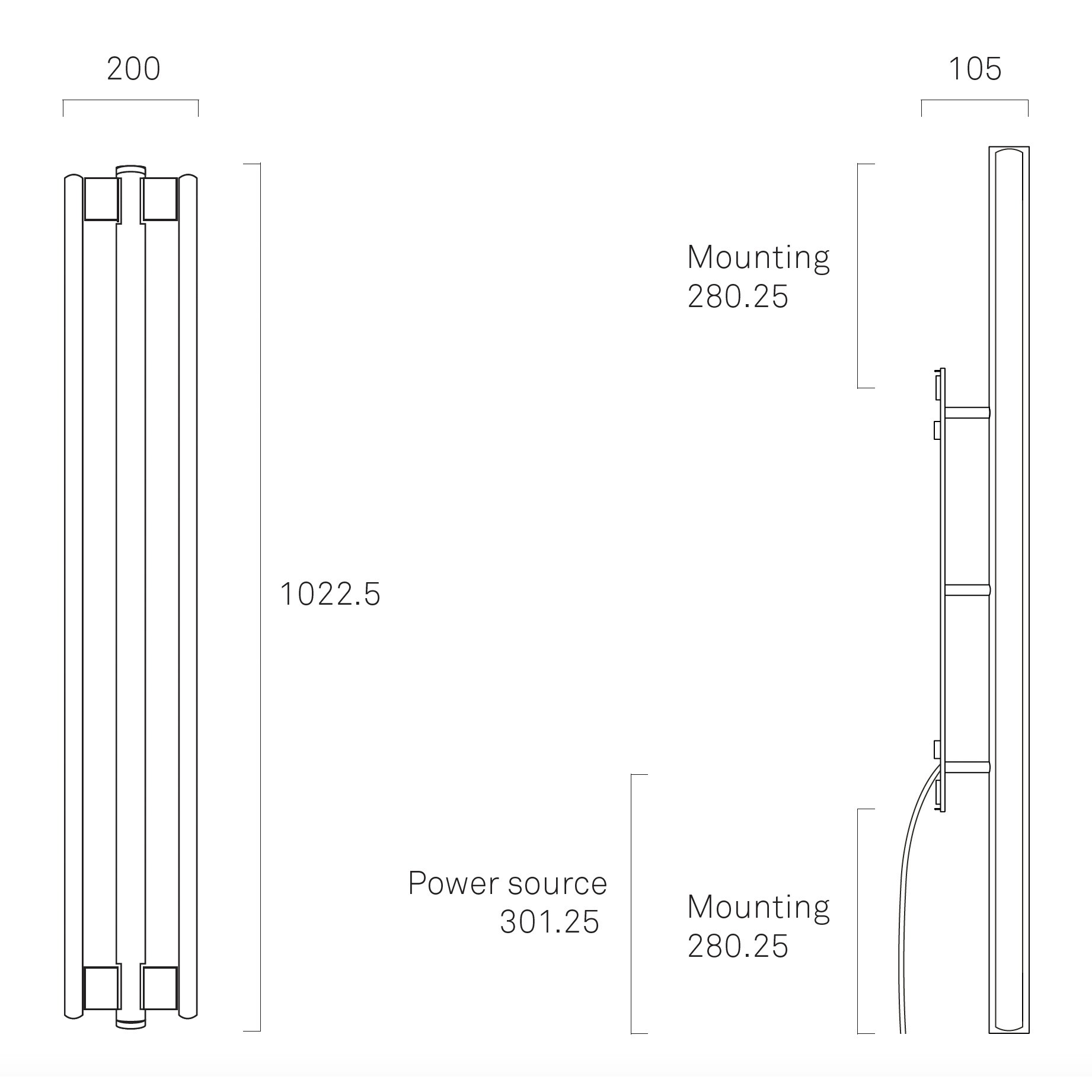 Eiffel Double Wall Lamp