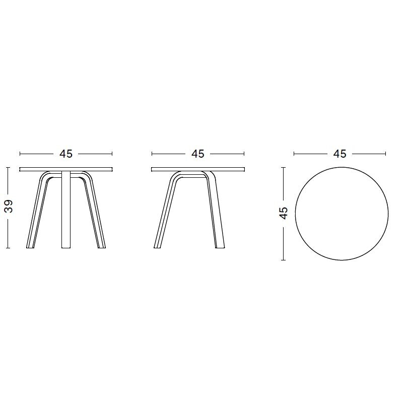 Bella Coffee Table ØxH 45x39cm