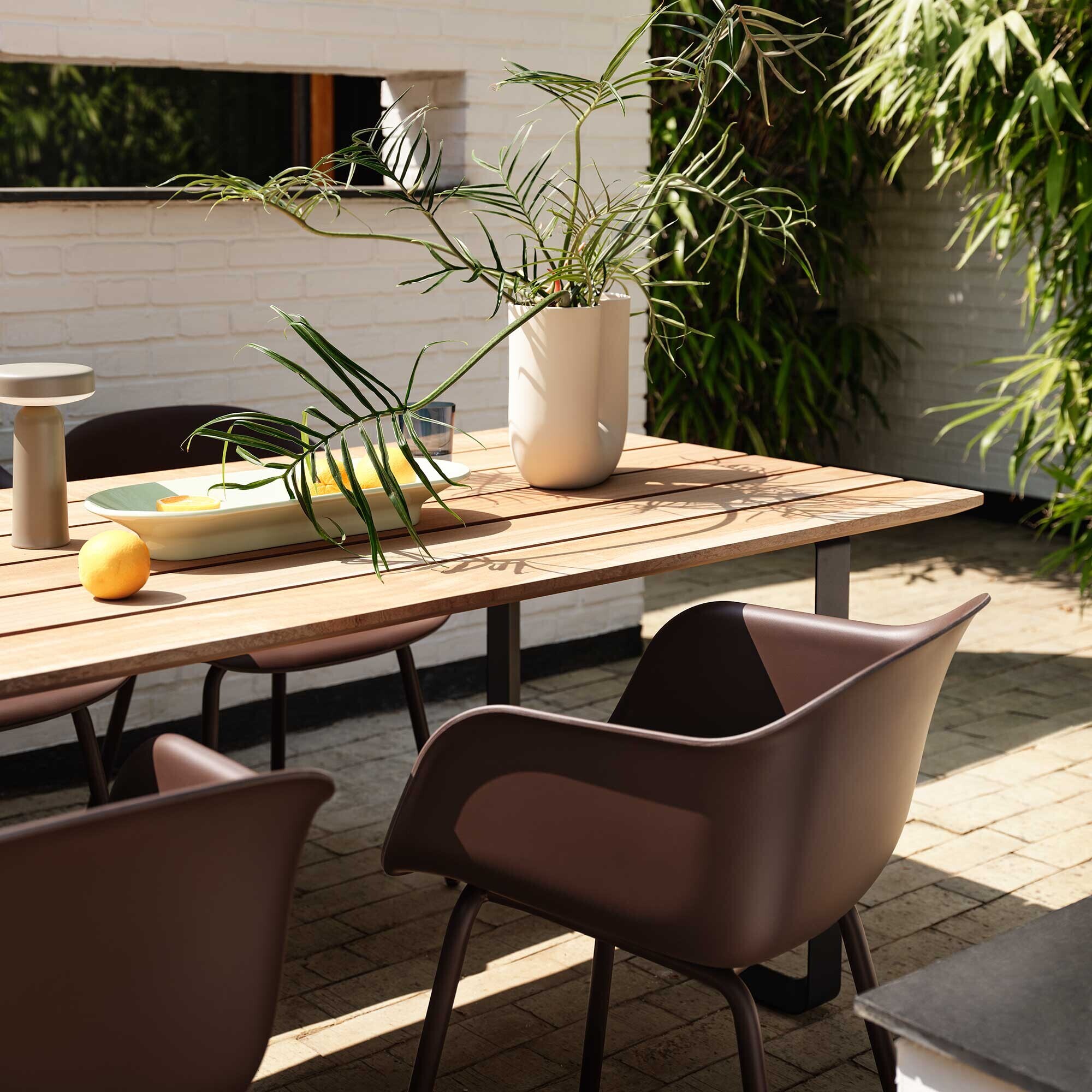 Fiber Outdoor Armchair without Holes