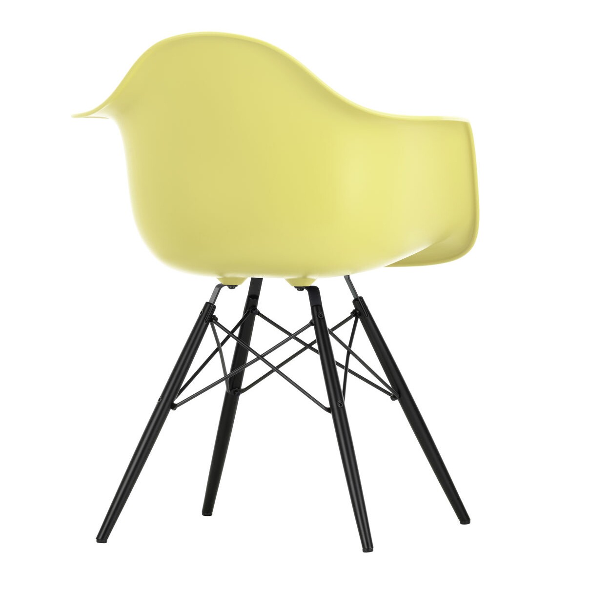 Eames Plastic Armchair DAW RE Black Maple Base