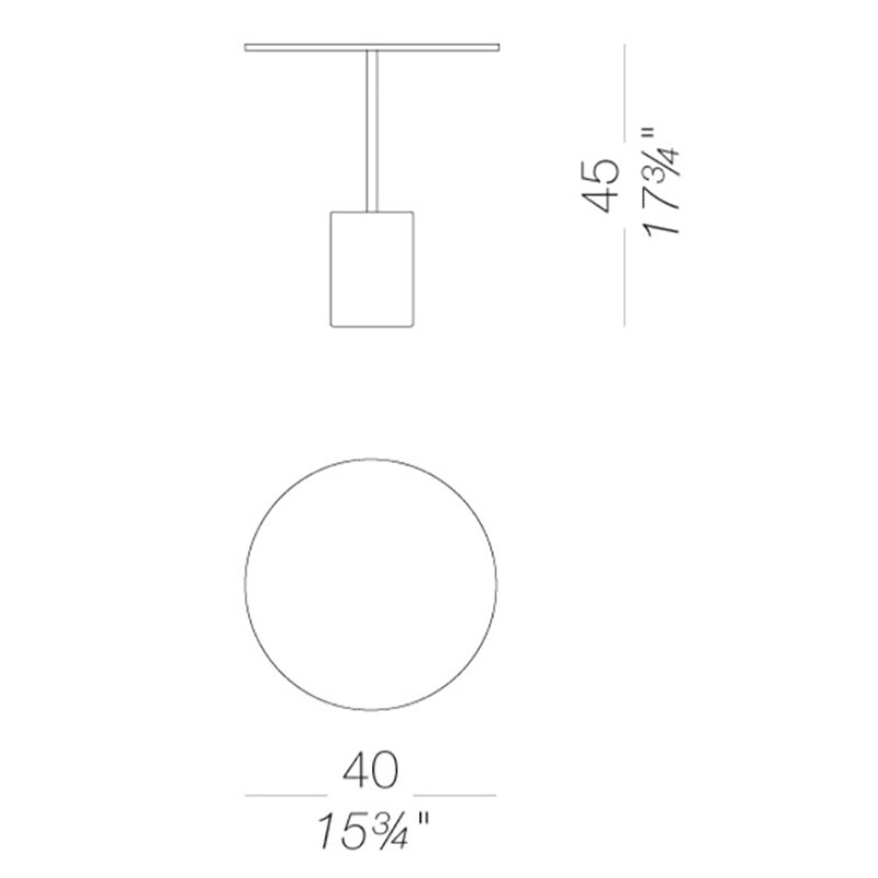 Jey T40 Side Table H45cm