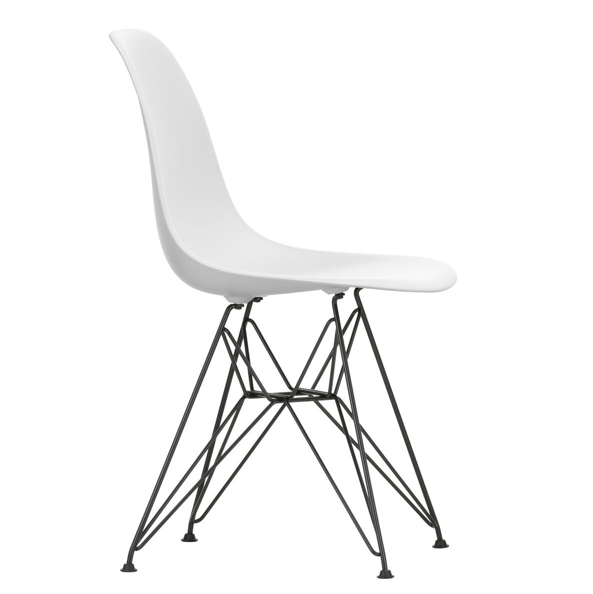 Eames Plastic Side Chair DSR RE Black Base