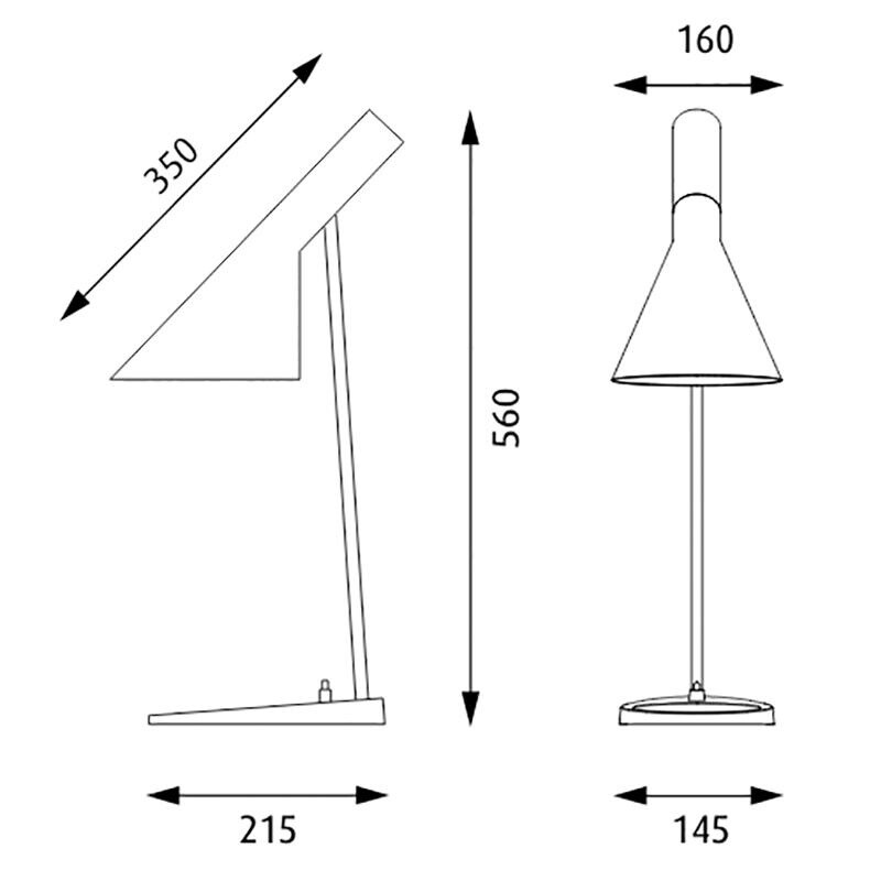 AJ Table Lamp Stainless Steel