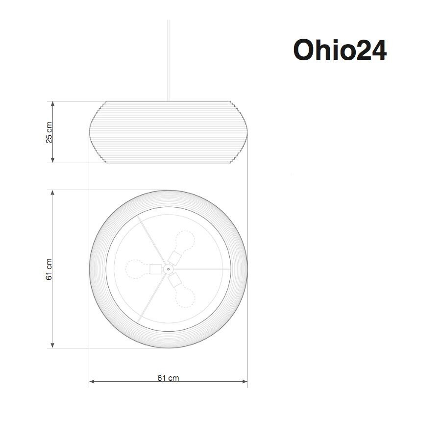 Ohio Suspension Lamp White