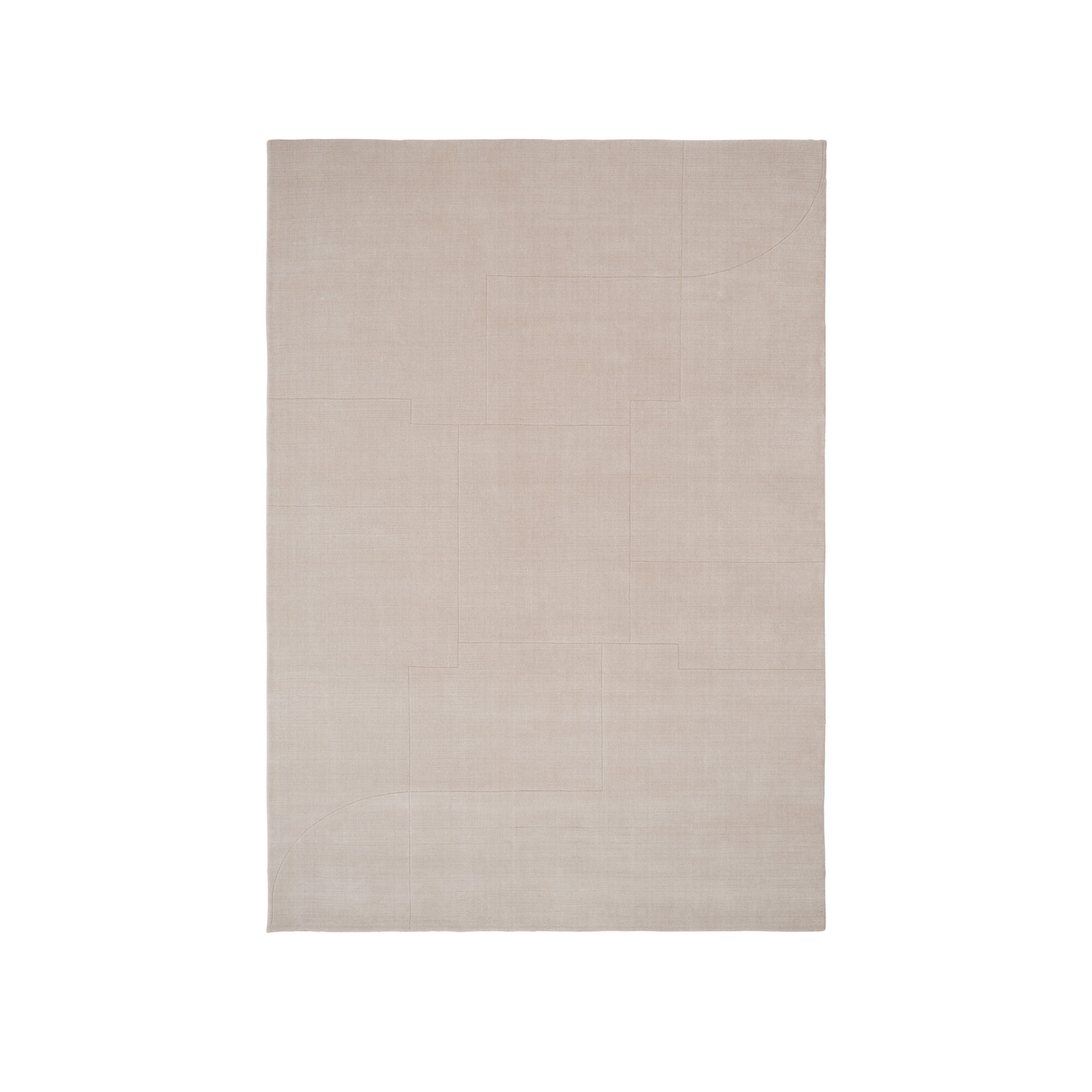 Geometric Maze Wool Rug 140x200cm