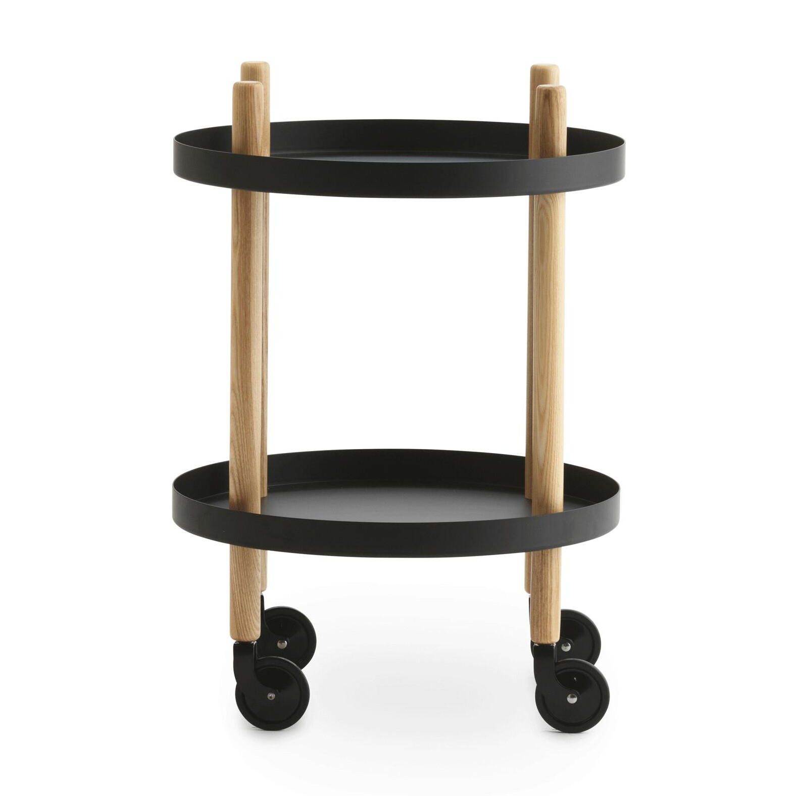 Block Side Table/Trolley round
