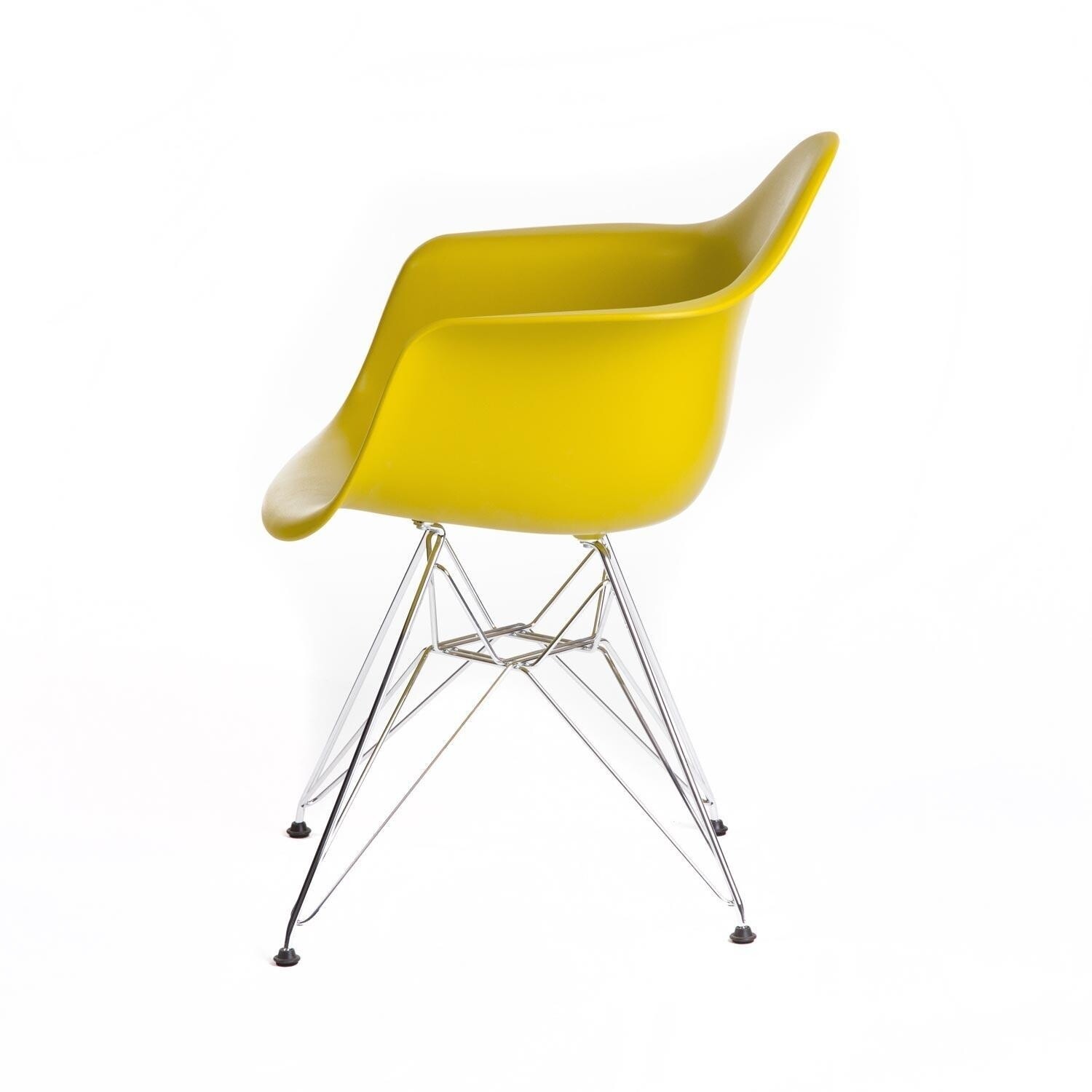 Eames Plastic Armchair DAR Chromed Base