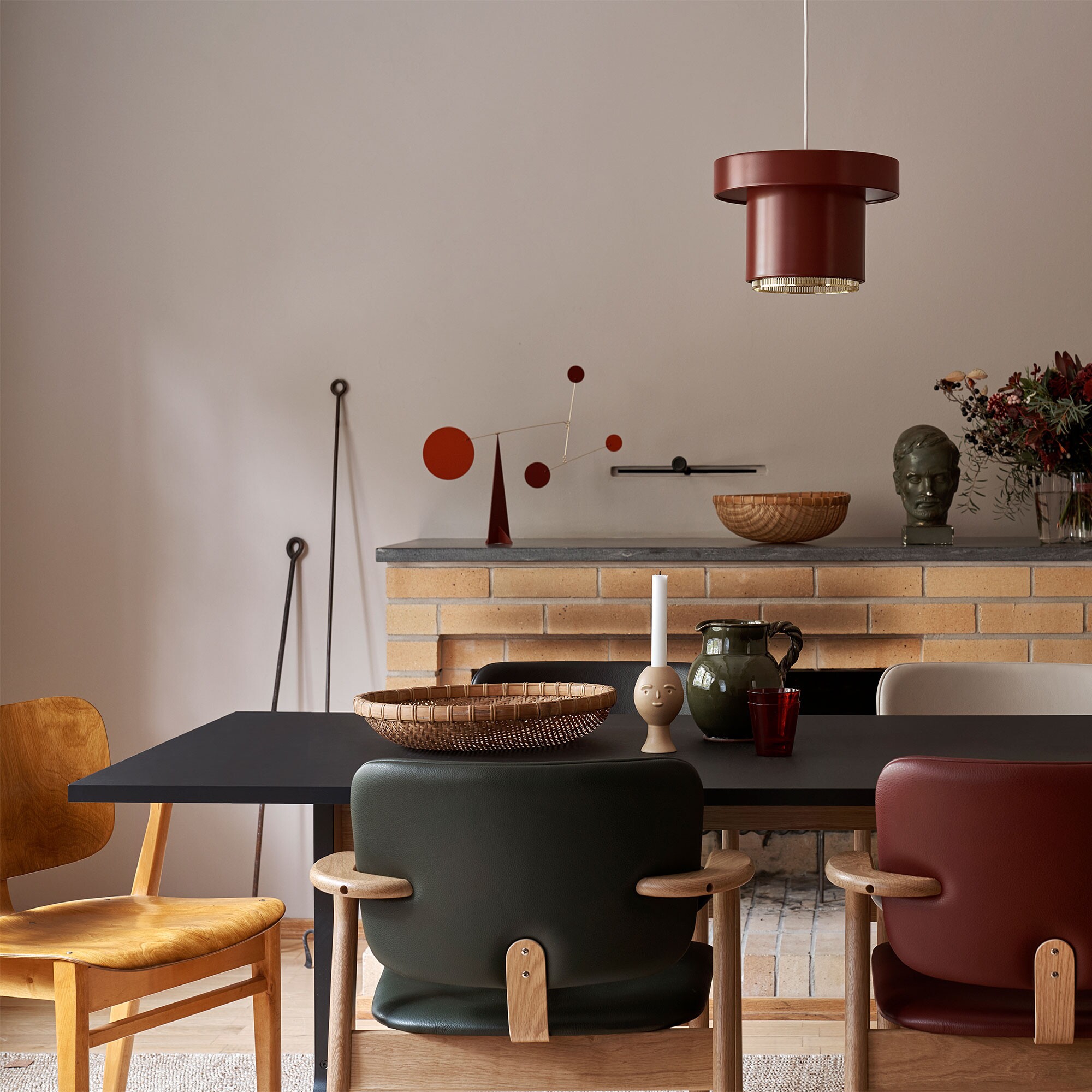 Kaari REB012 Table Clear Lacquered Oak 160x80cm