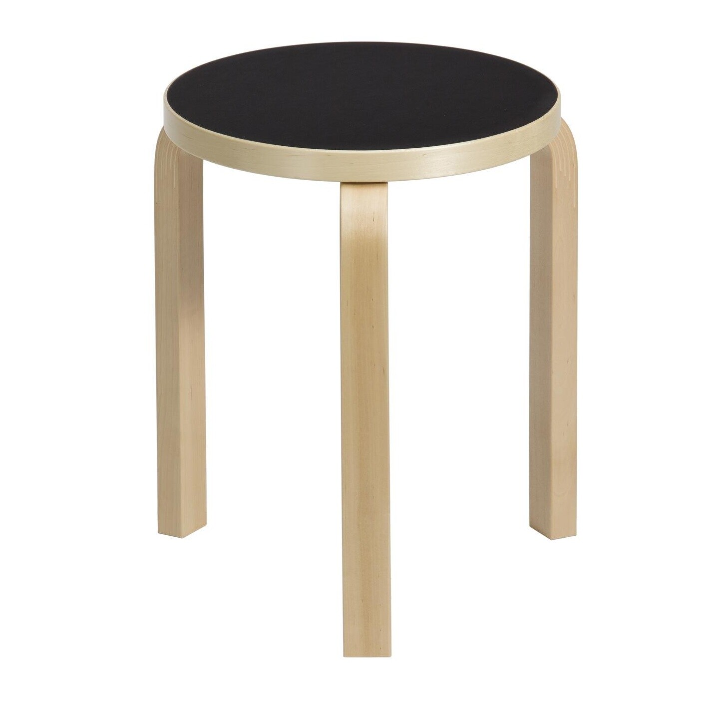 60 Stool Clear Lacquered Base