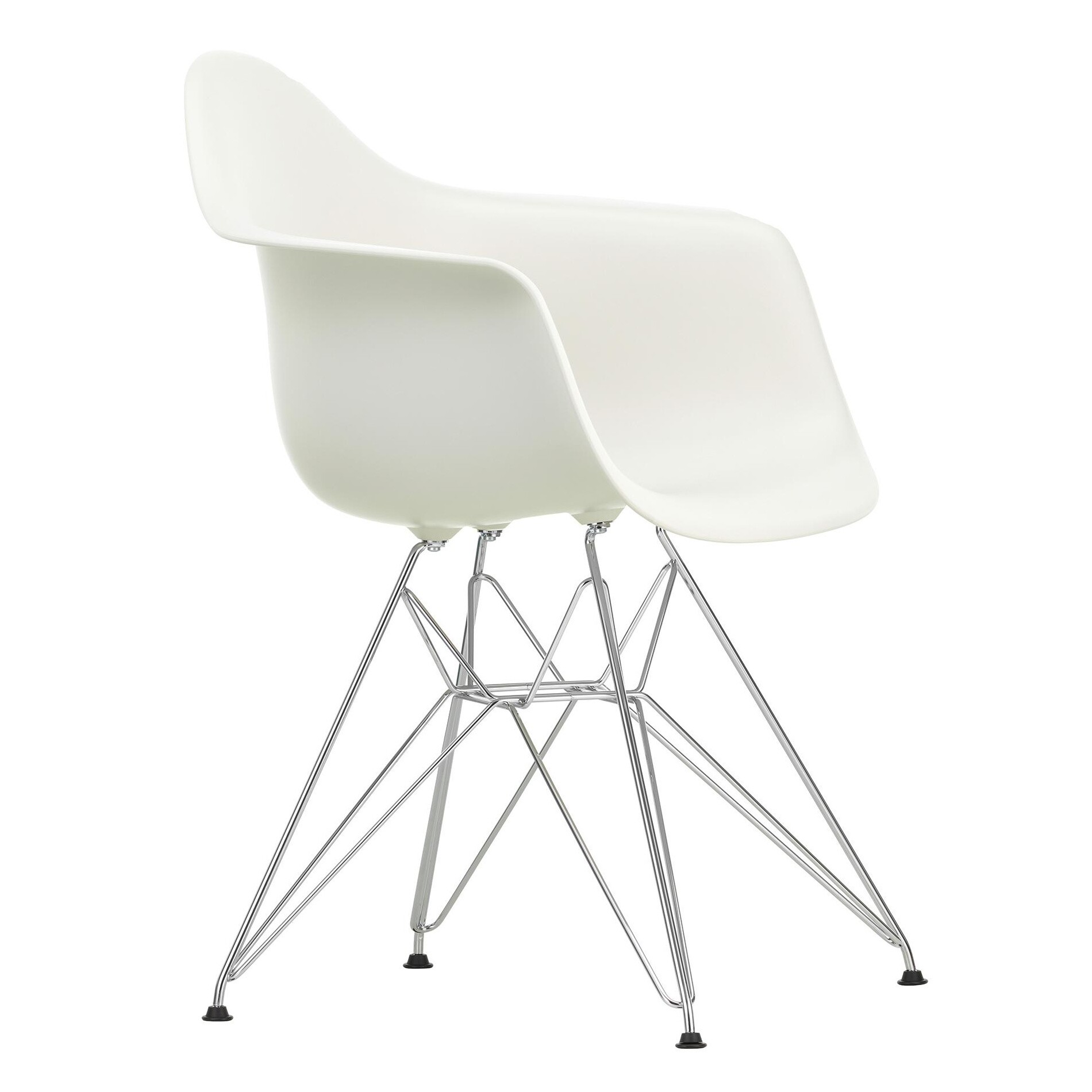 Eames Plastic Armchair DAR Chromed Base