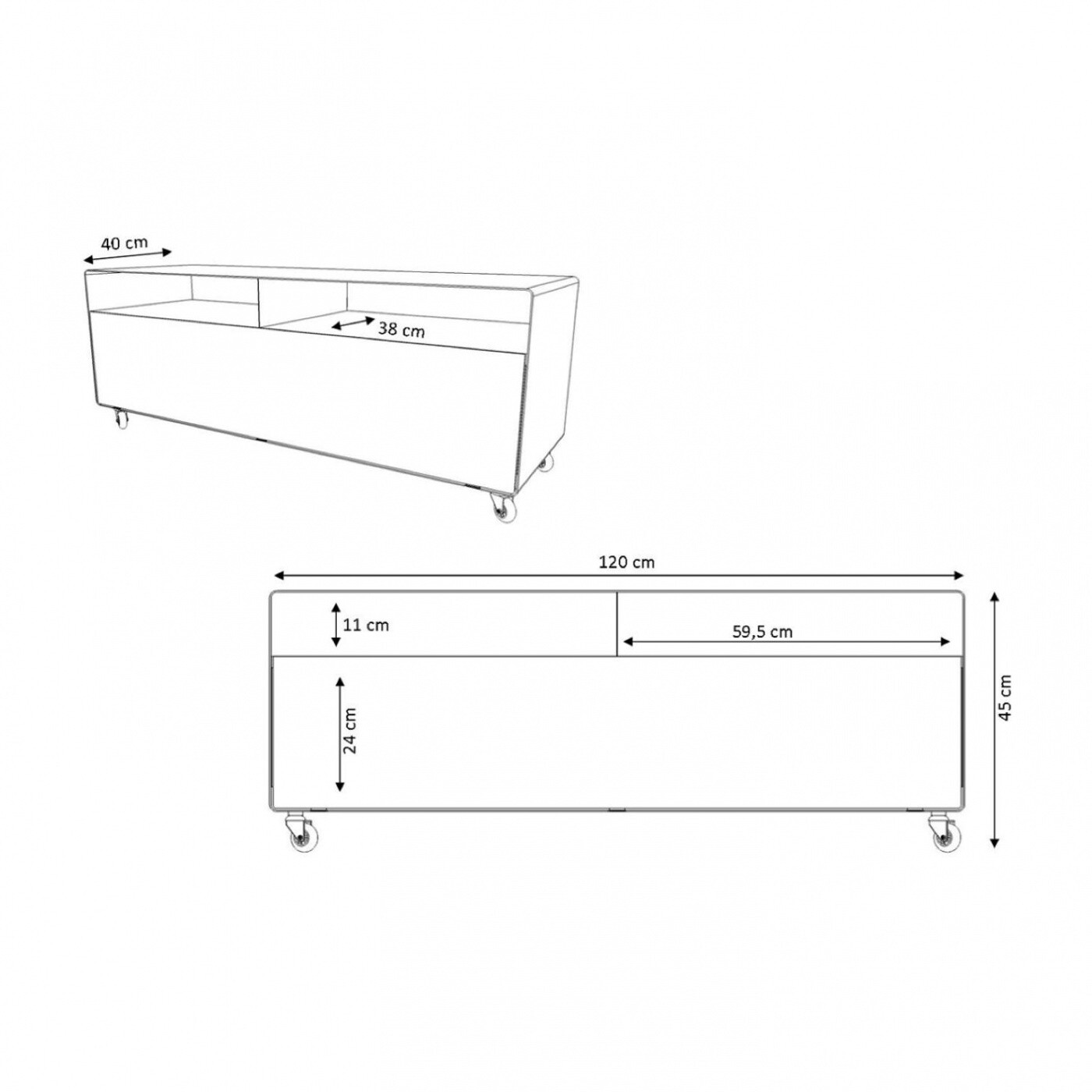Mobile Line R 109N Sideboard with Flap Door