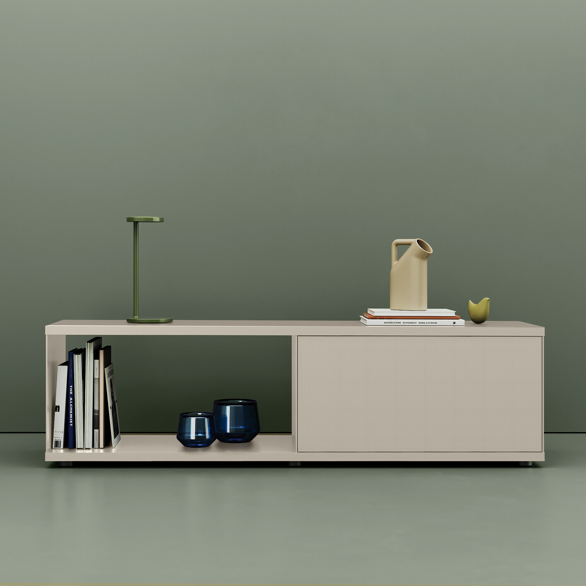 Flow Q Sideboard with Flap Door 160x43x40cm