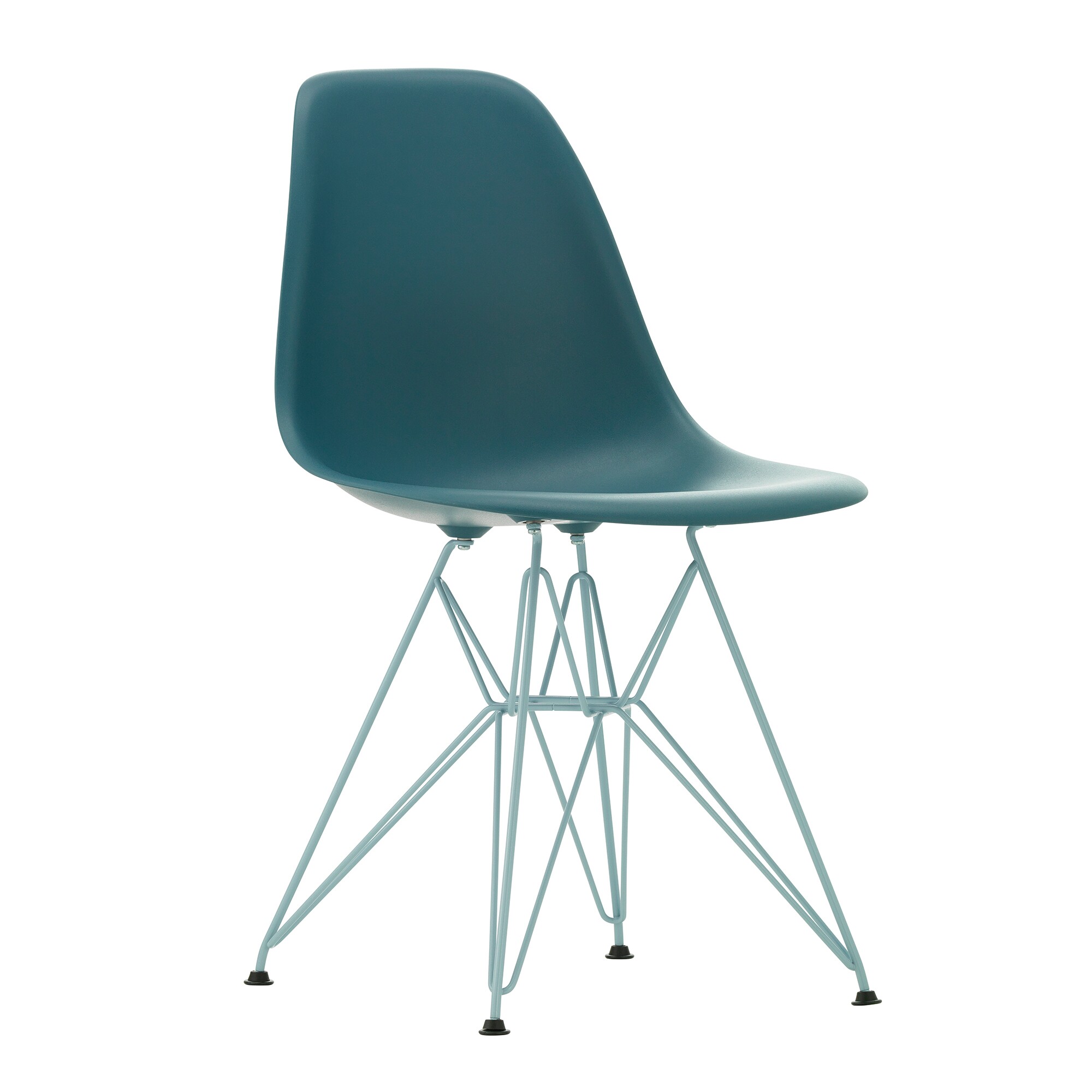 Eames Plastic Side Chair DSR RE Sky Blue Base