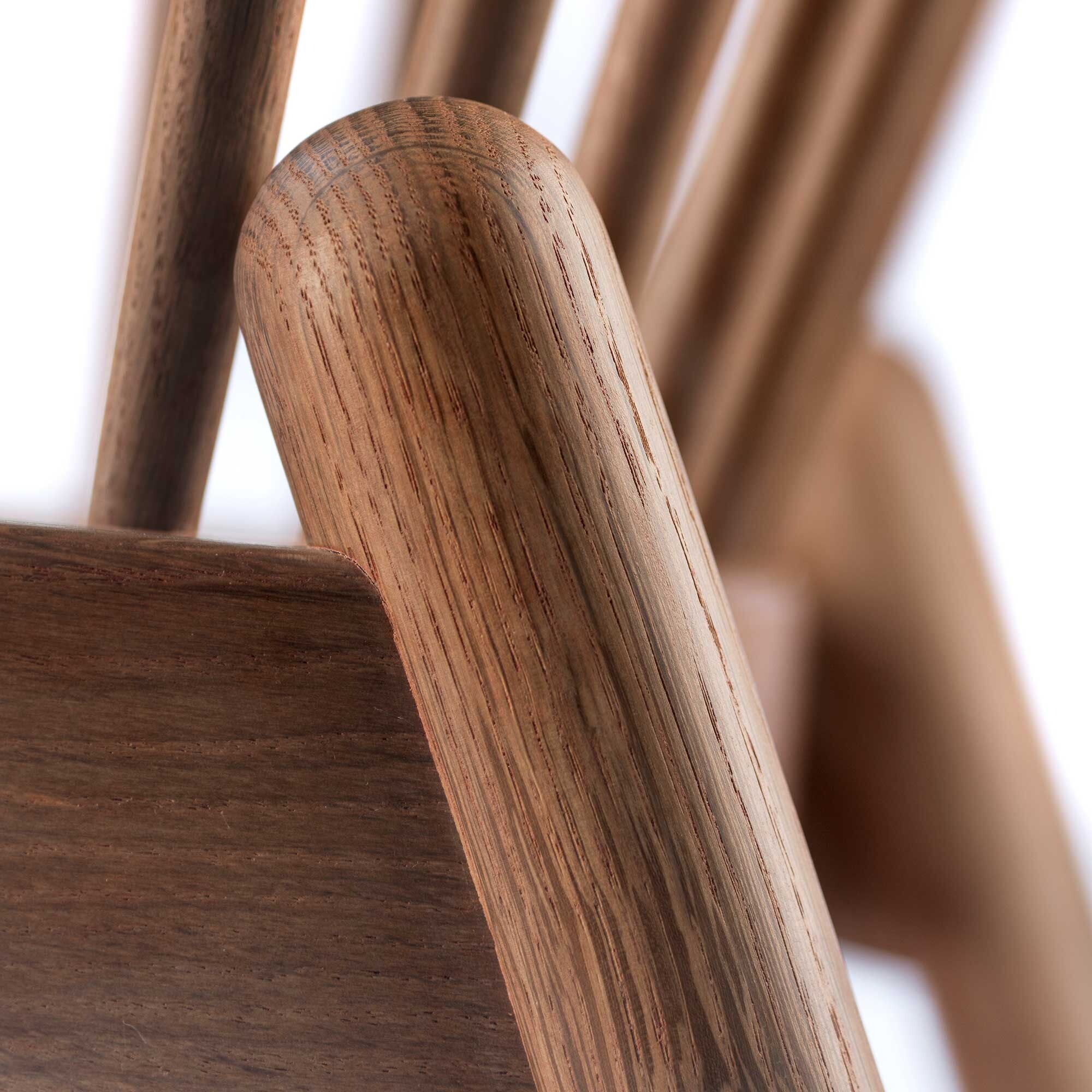 J166 Jørna Armchair Fabric Smoked Oak Base