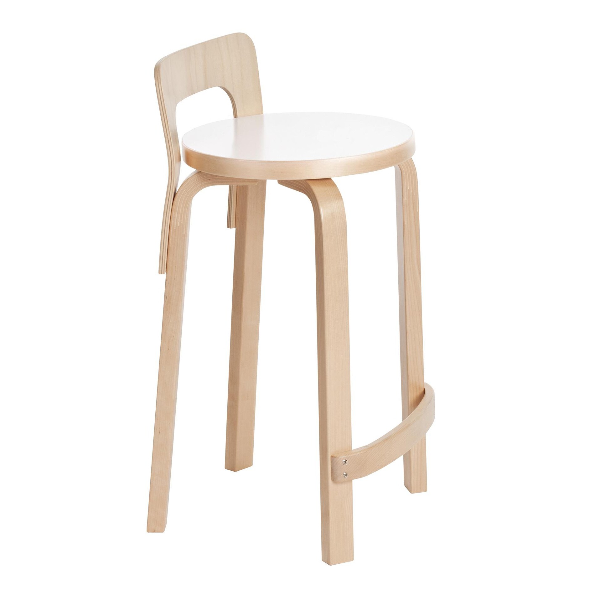 K65 High Chair Clear Lacquered Base