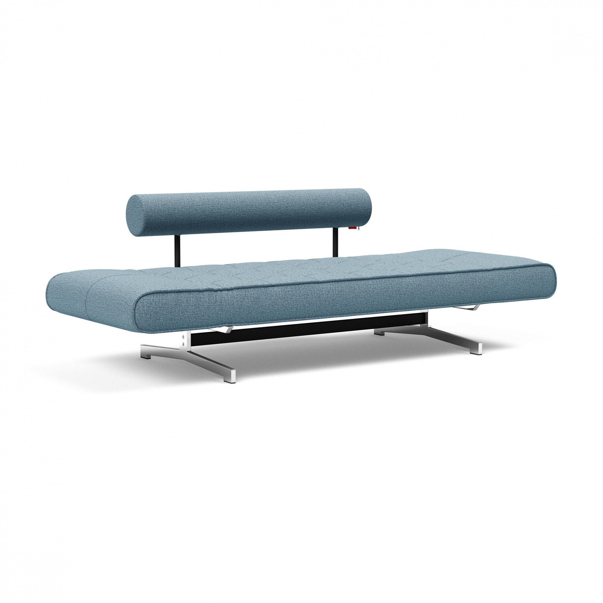 Ghia Sofa Bed Fabric Legs Chromed Steel 210x93cm