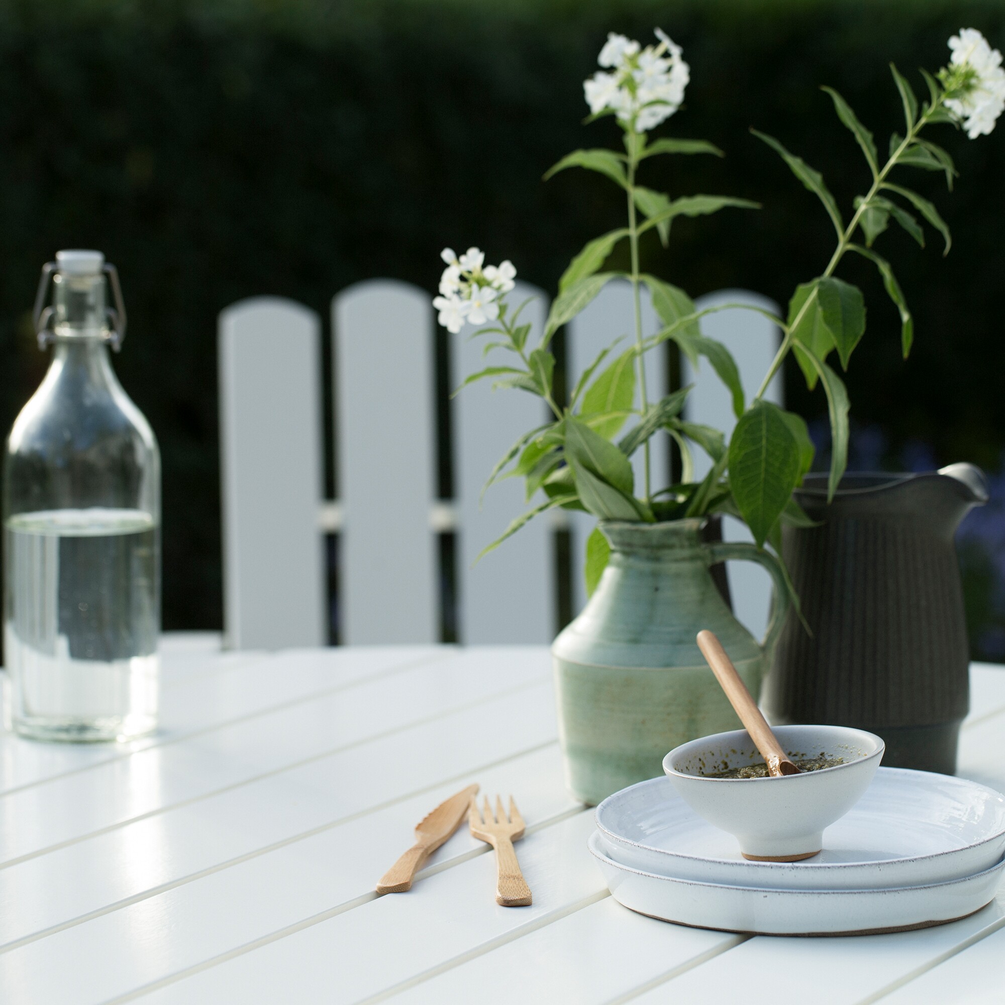 9A 100 Garden Dining Table Ø100cm Oak