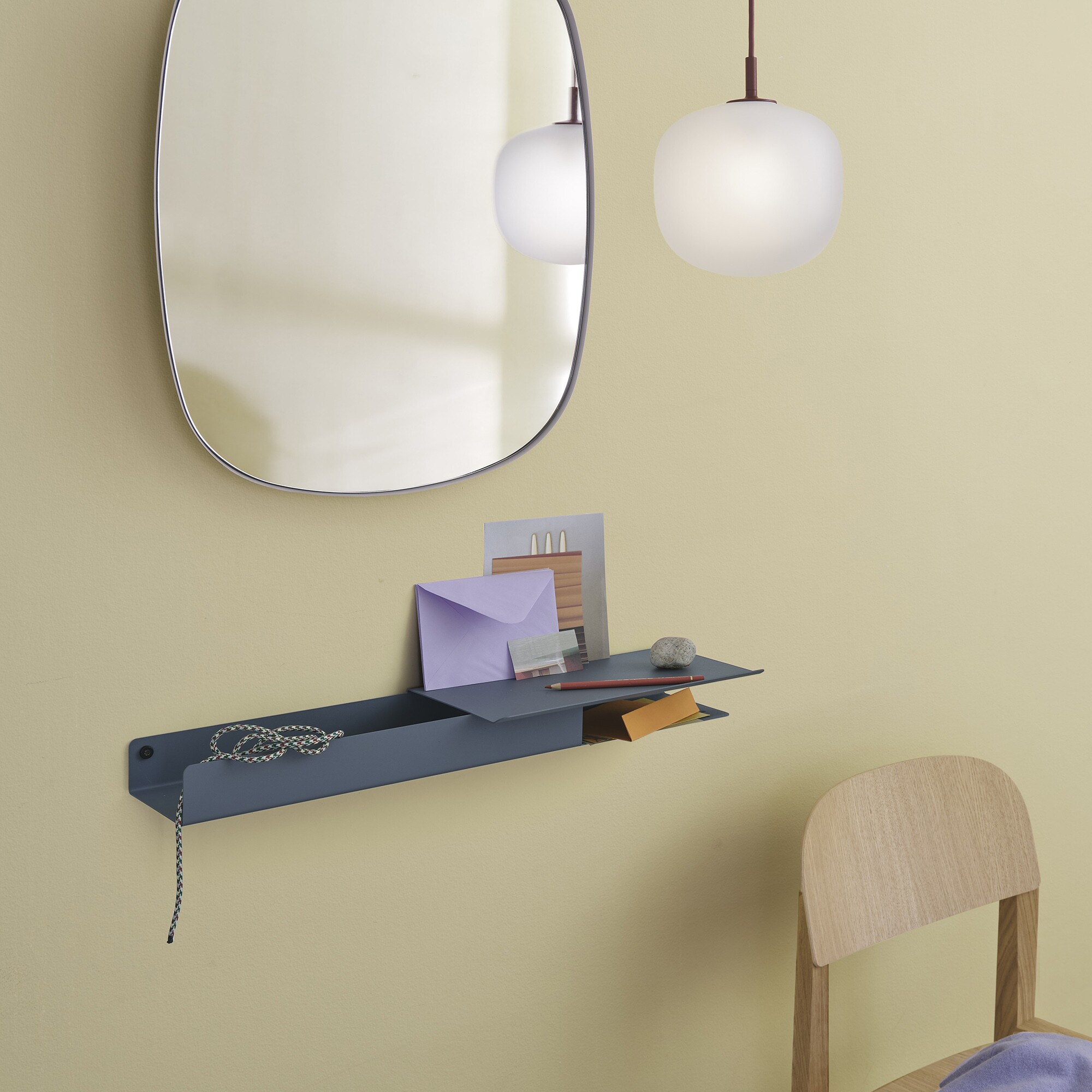 Folded Platform Wall Shelf 62cm